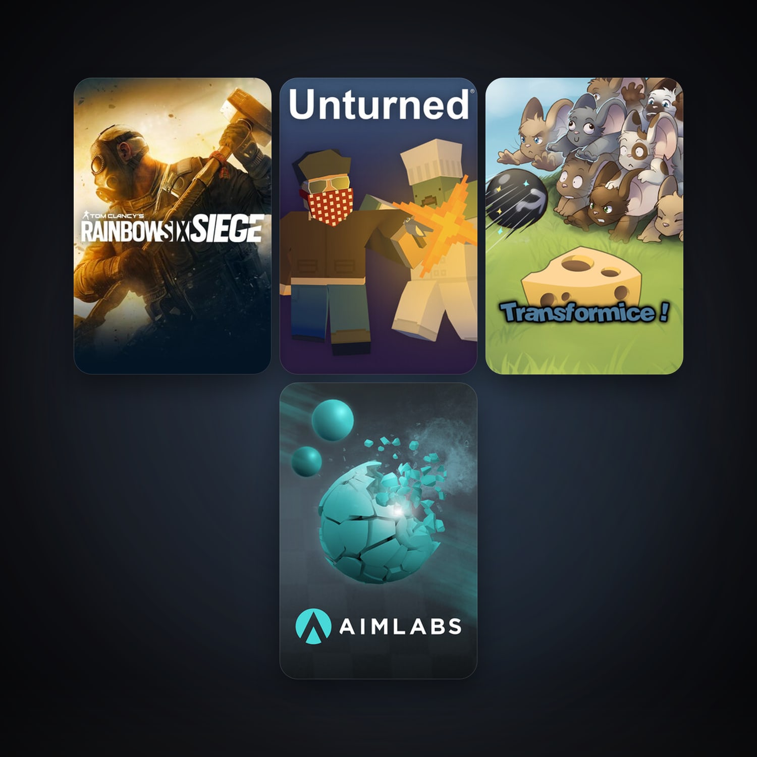 Unturned + Transformice, 7 games, clean — HabibiAccounts