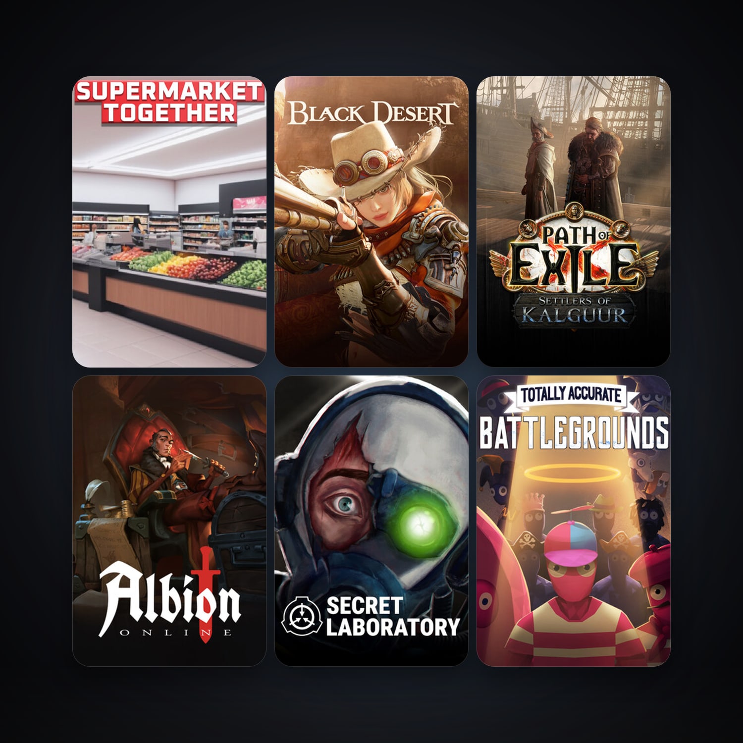 Path of Exile + Black Desert Online, 20 games, clean — HabibiAccounts