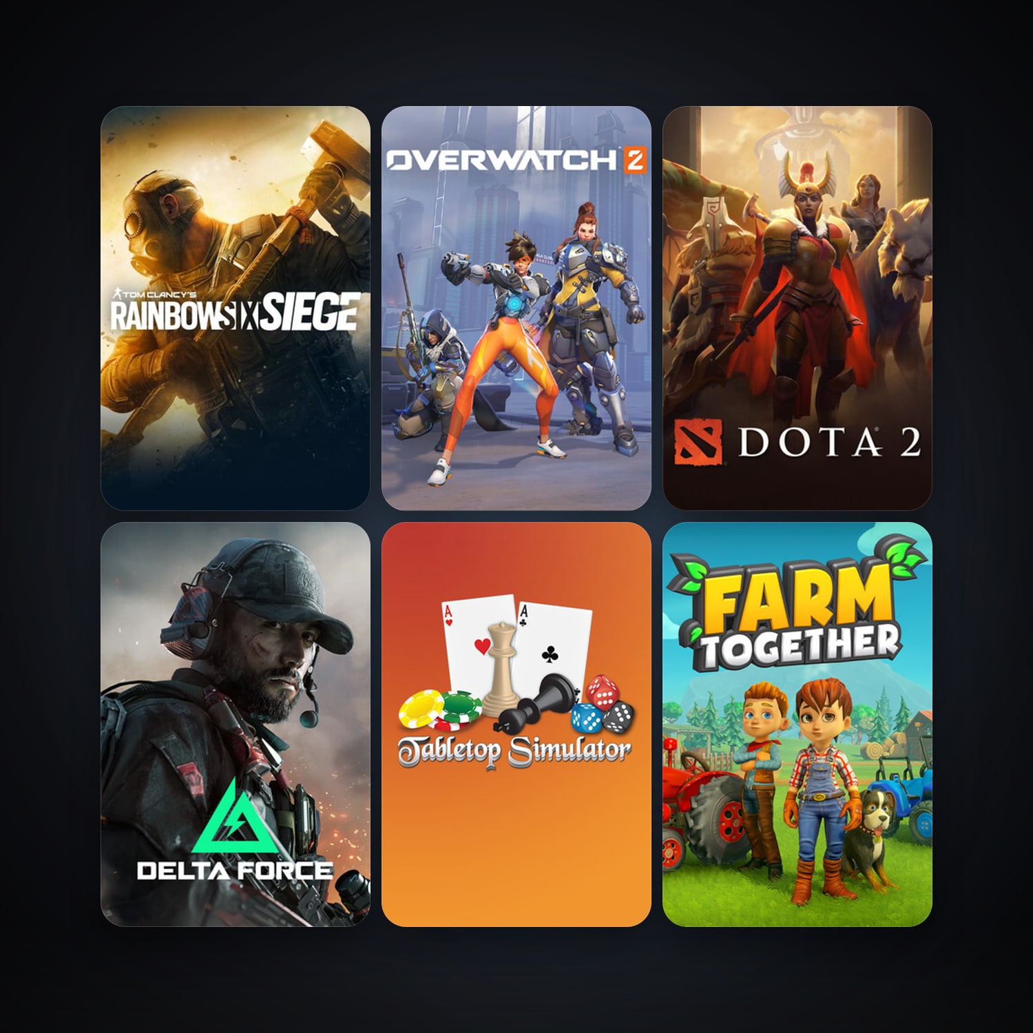 Dota 2 + Tabletop Simulator, 137 games, Steam 11, clean — HabibiAccounts