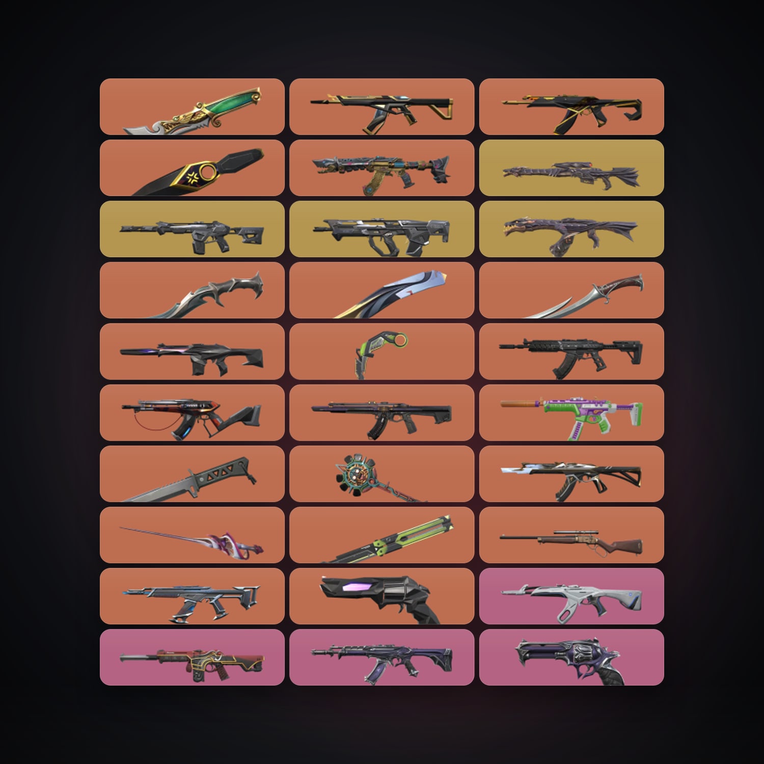 BR Plat 1 locker — 10 knives, 137 skins, lvl 176 — HabibiAccounts