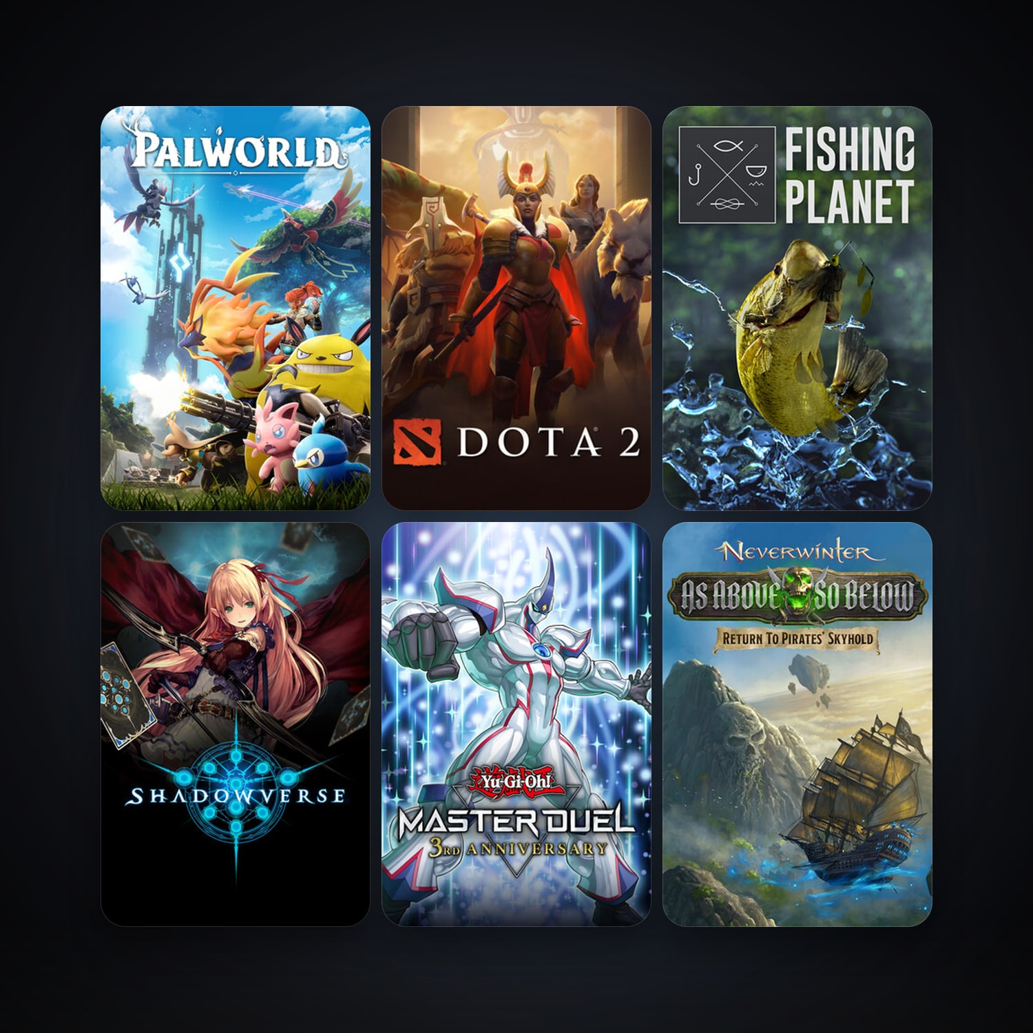 Neverwinter + Fishing Planet, 120 games, clean — HabibiAccounts