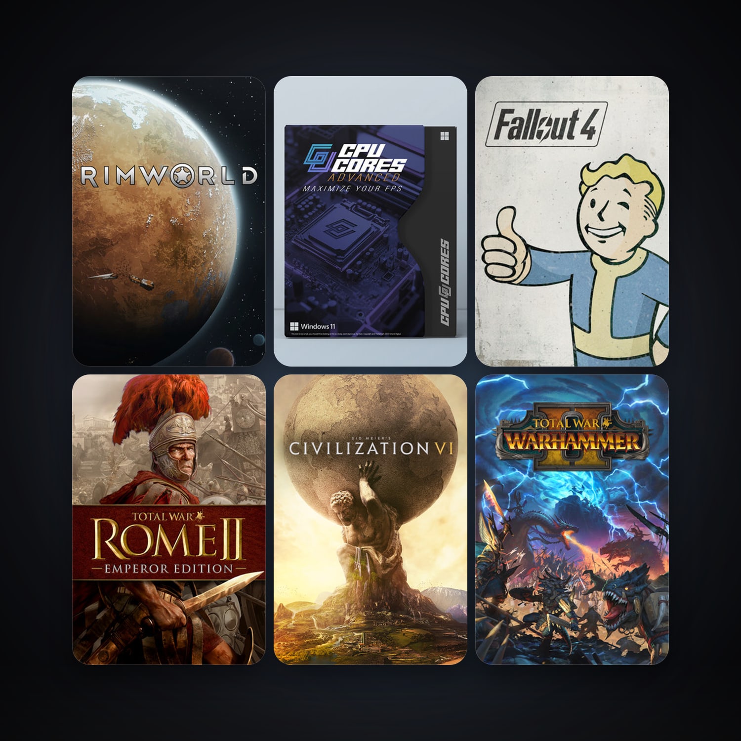 Sid Meier's Civilization V + Total War: ROME II - Emperor Edition, 300 games, Steam 12, clean — HabibiAccounts