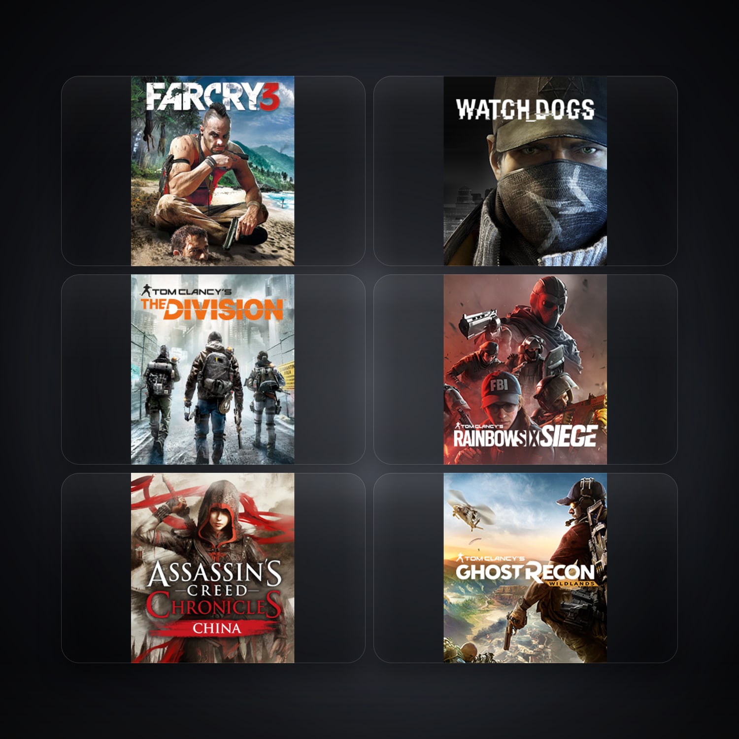Ubisoft Far Cry 3 Deluxe Edition + Watch_Dogs — ID — 10 games — HabibiAccounts