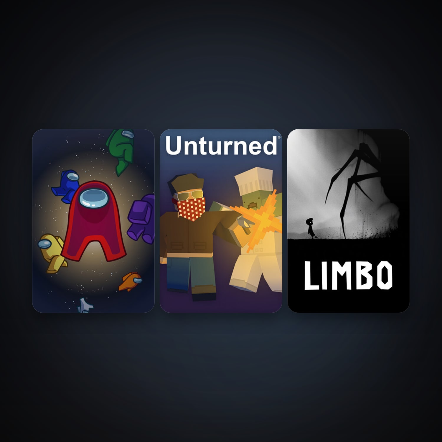LIMBO + Unturned, 6 games, clean — HabibiAccounts