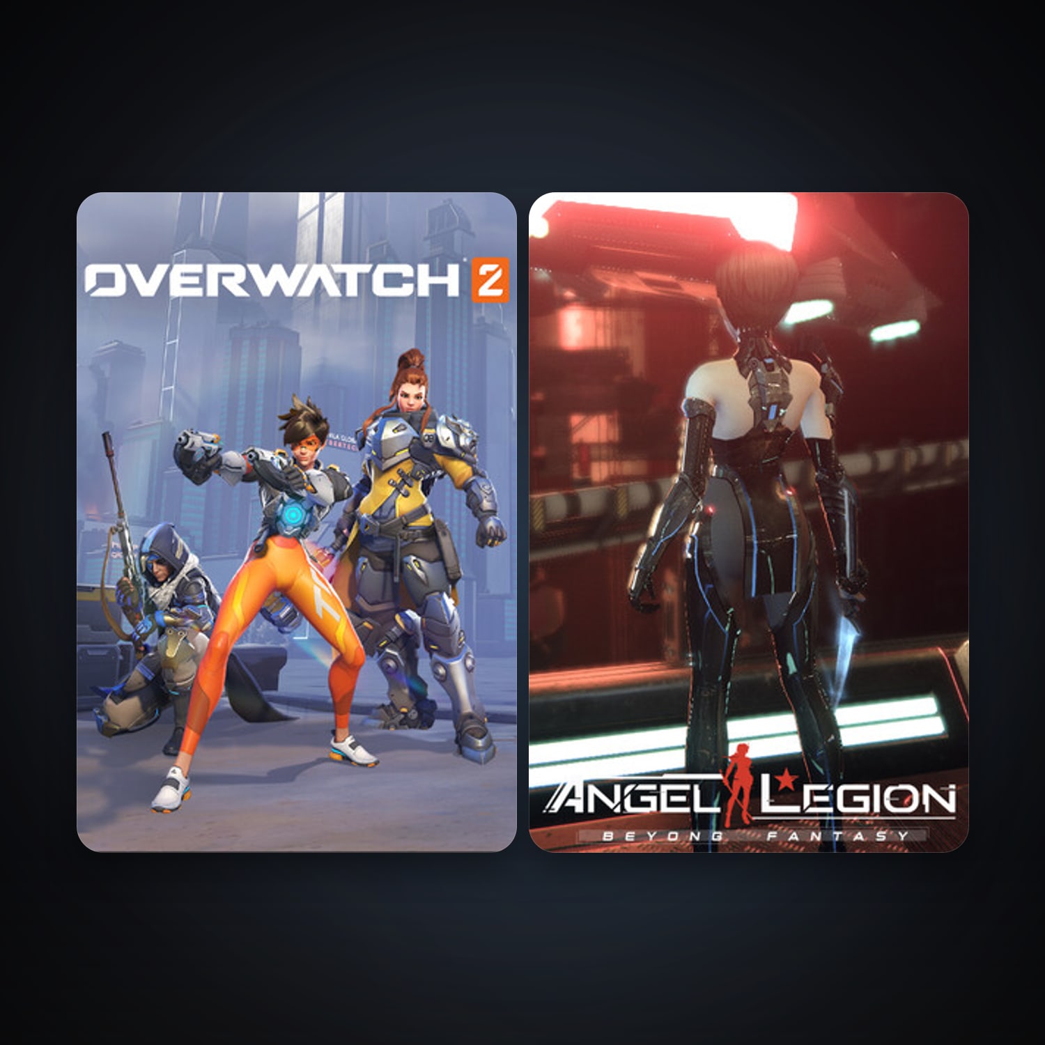Angel Legion + Overwatch 2, 4 games, clean — HabibiAccounts