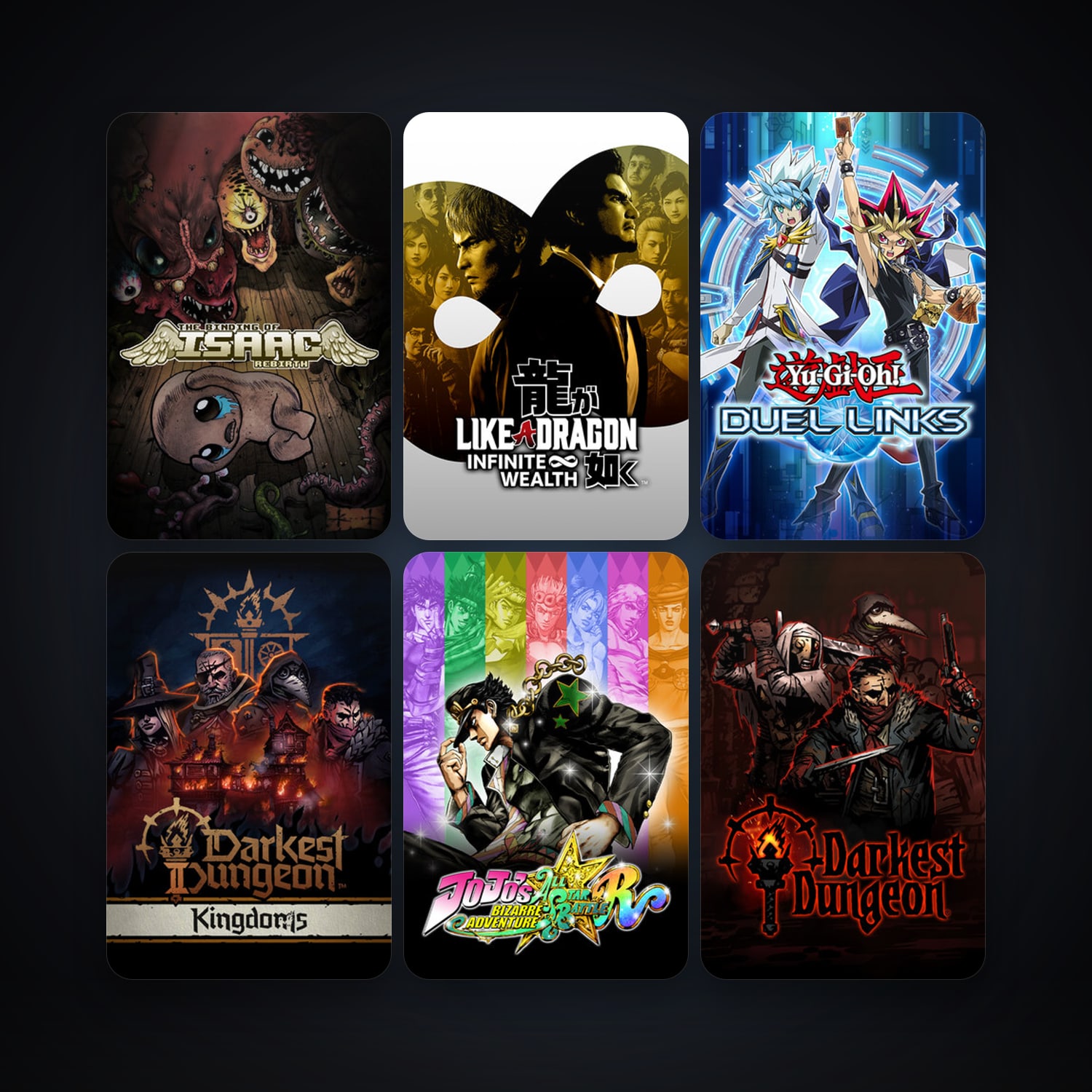 The Binding of Isaac: Rebirth + Darkest Dungeon, 26 games, clean — HabibiAccounts