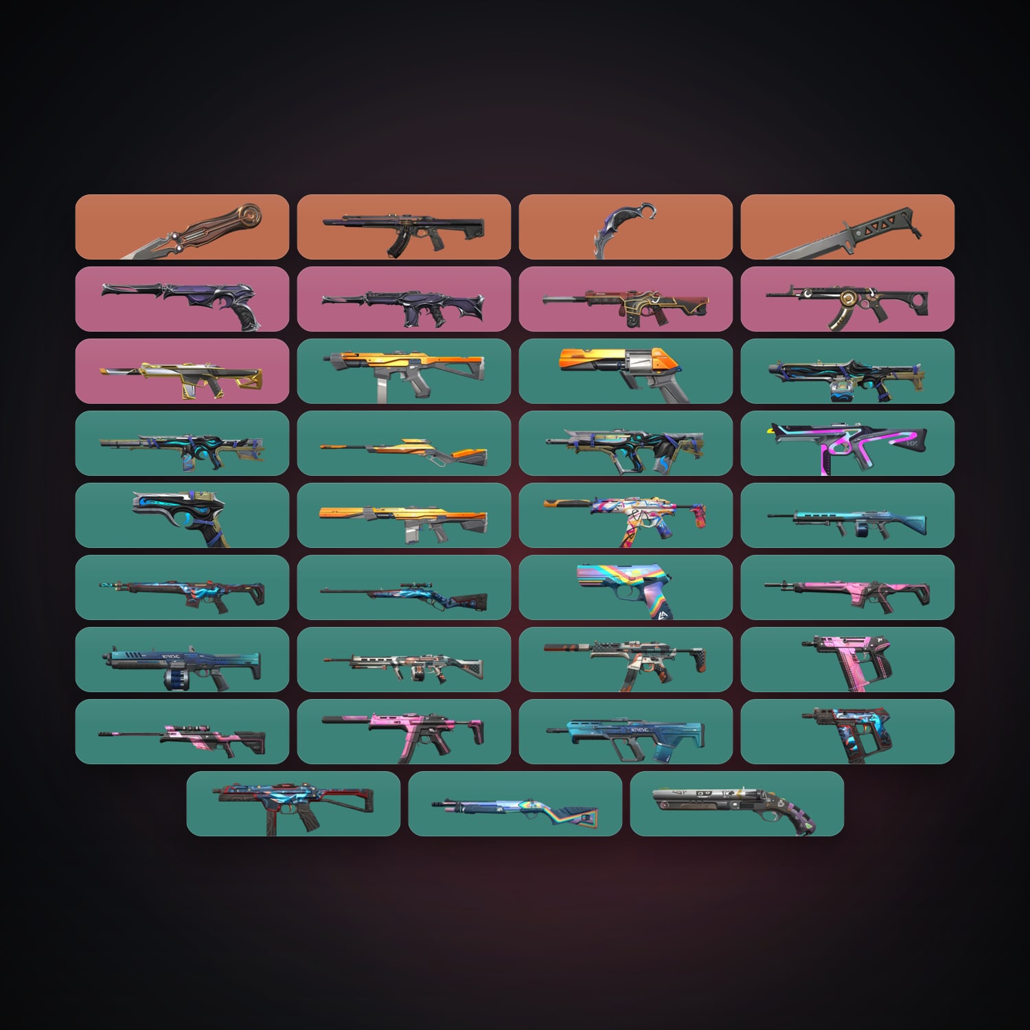 NA Silver 1 locker — 3 knives, 36 skins, lvl 91 — HabibiAccounts