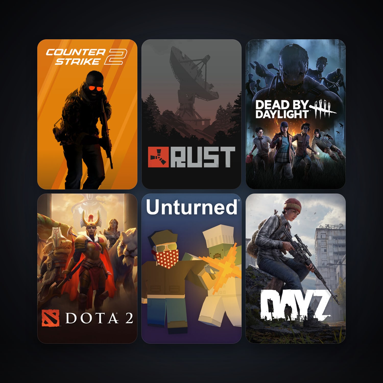 Left 4 Dead + Dota 2, 50 games, Steam 23, clean — HabibiAccounts