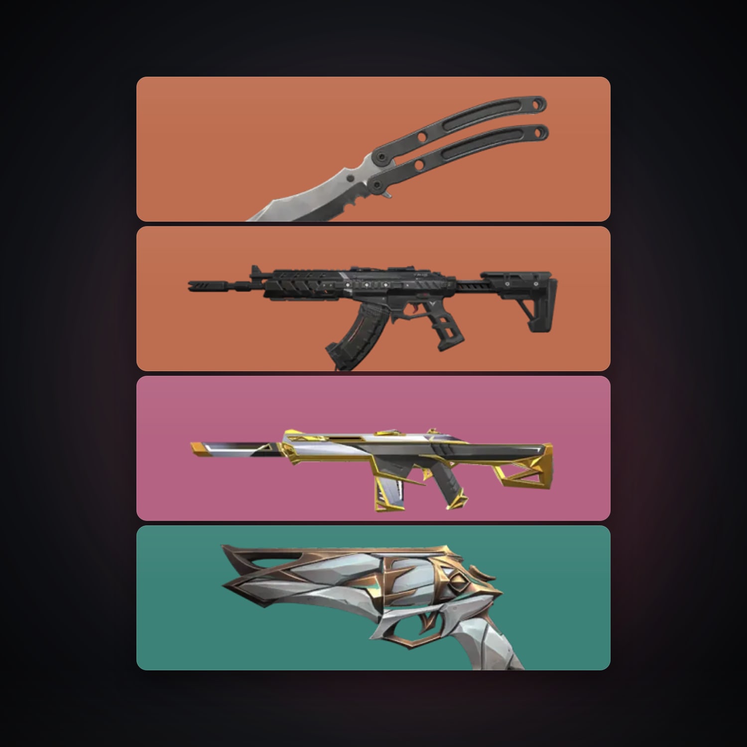 AP Gold 1 locker — 1 knives, 5 skins, lvl 72 — HabibiAccounts