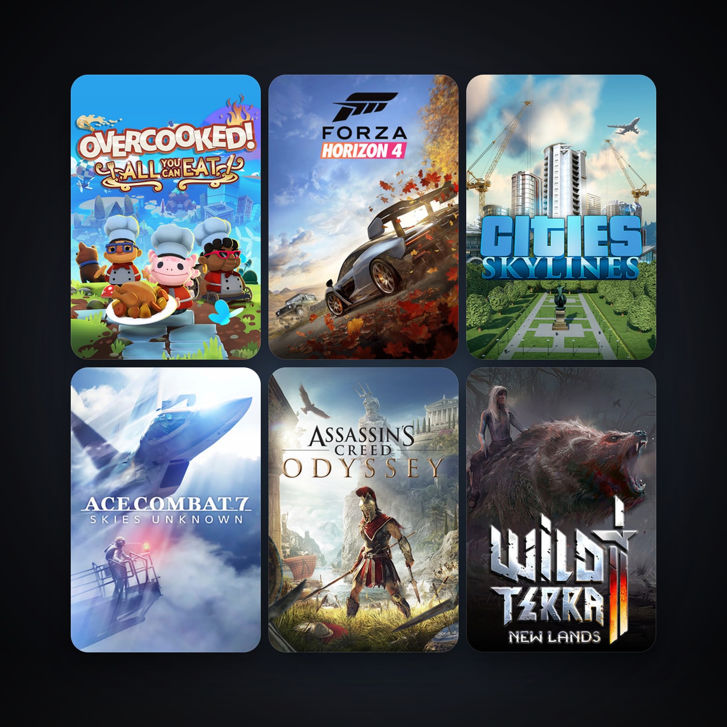 Cities: Skylines + ACE COMBAT 7: SKIES UNKNOWN, 10 games, clean — HabibiAccounts