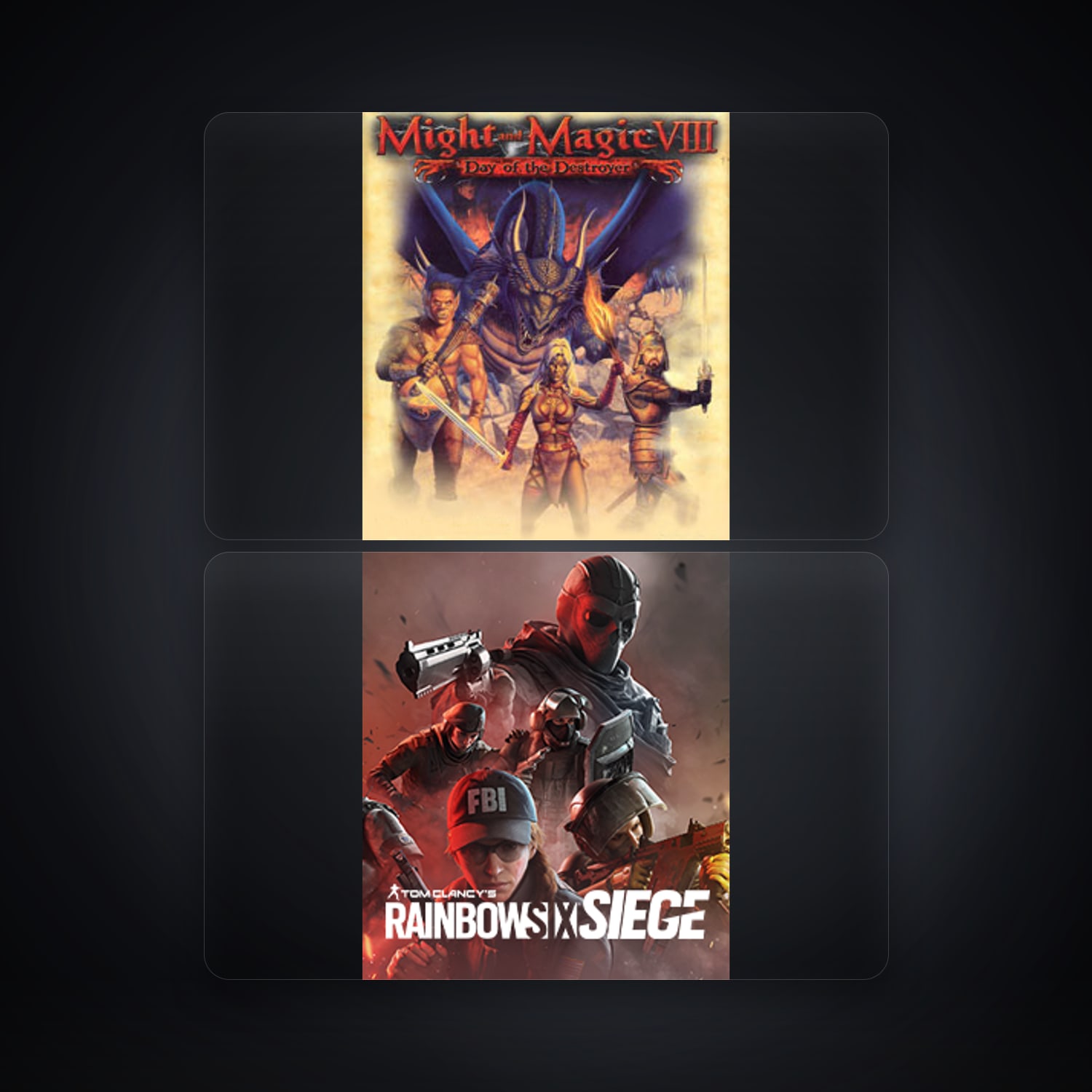 Ubisoft Might & Magic VIII: Day of the Destroyer + Tom Clancy's Rainbow Six Siege — GB — HabibiAccounts