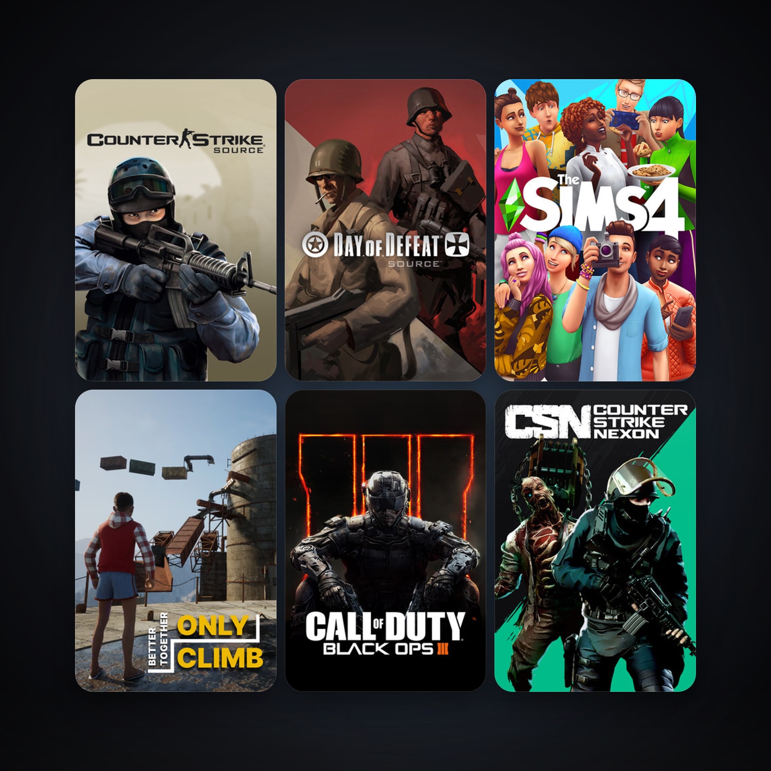 Counter-Strike: Source + Day of Defeat: Source, 28 games, Steam 11, clean — HabibiAccounts