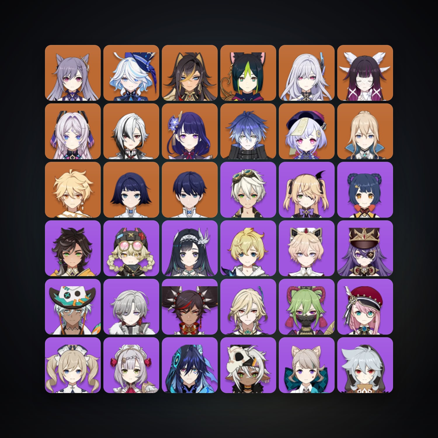 جينشن إمباكت | AR 57 | 55 شخصية | 12× 5★ — HabibiAccounts