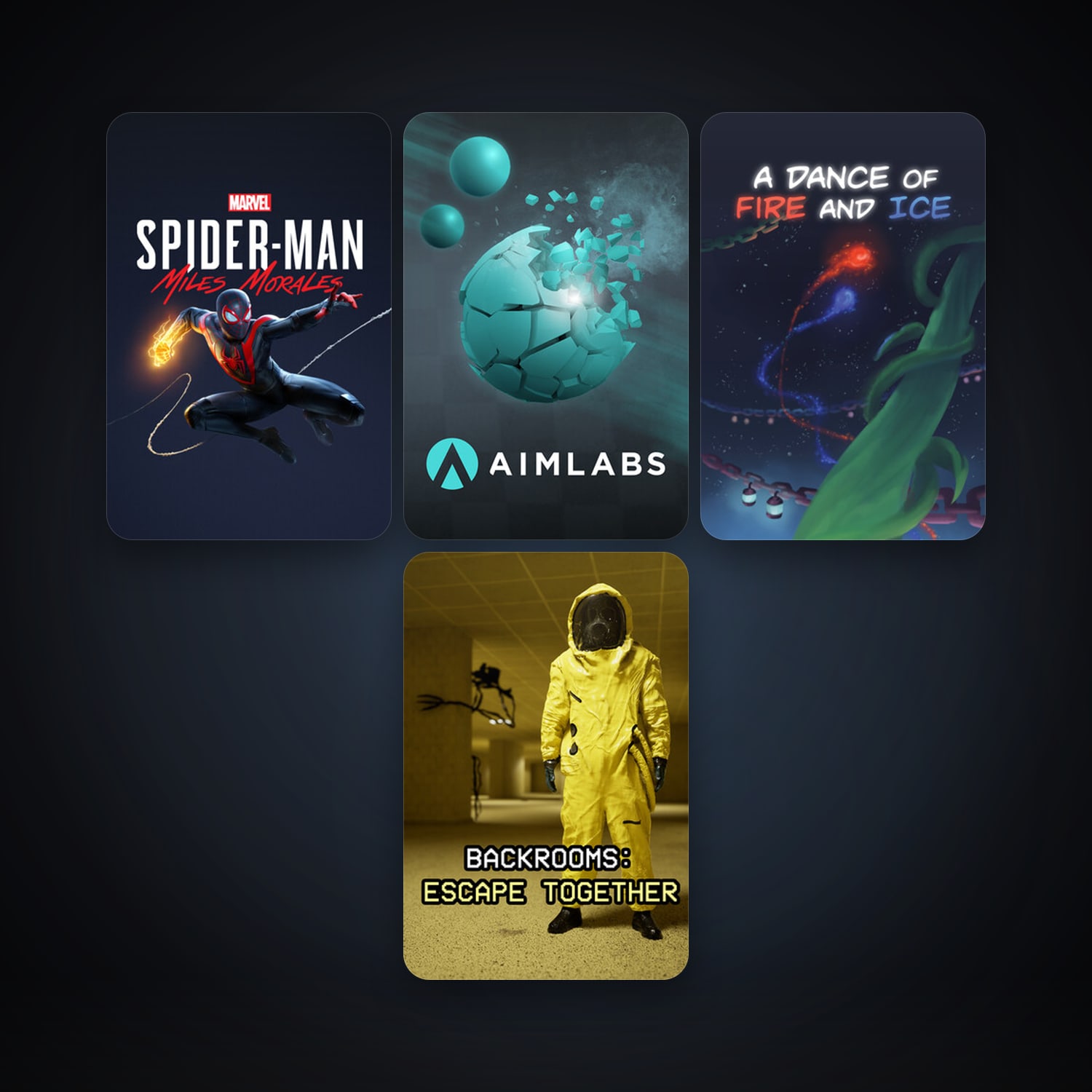 Aimlabs + A Dance of Fire and Ice, 13 games, clean — HabibiAccounts