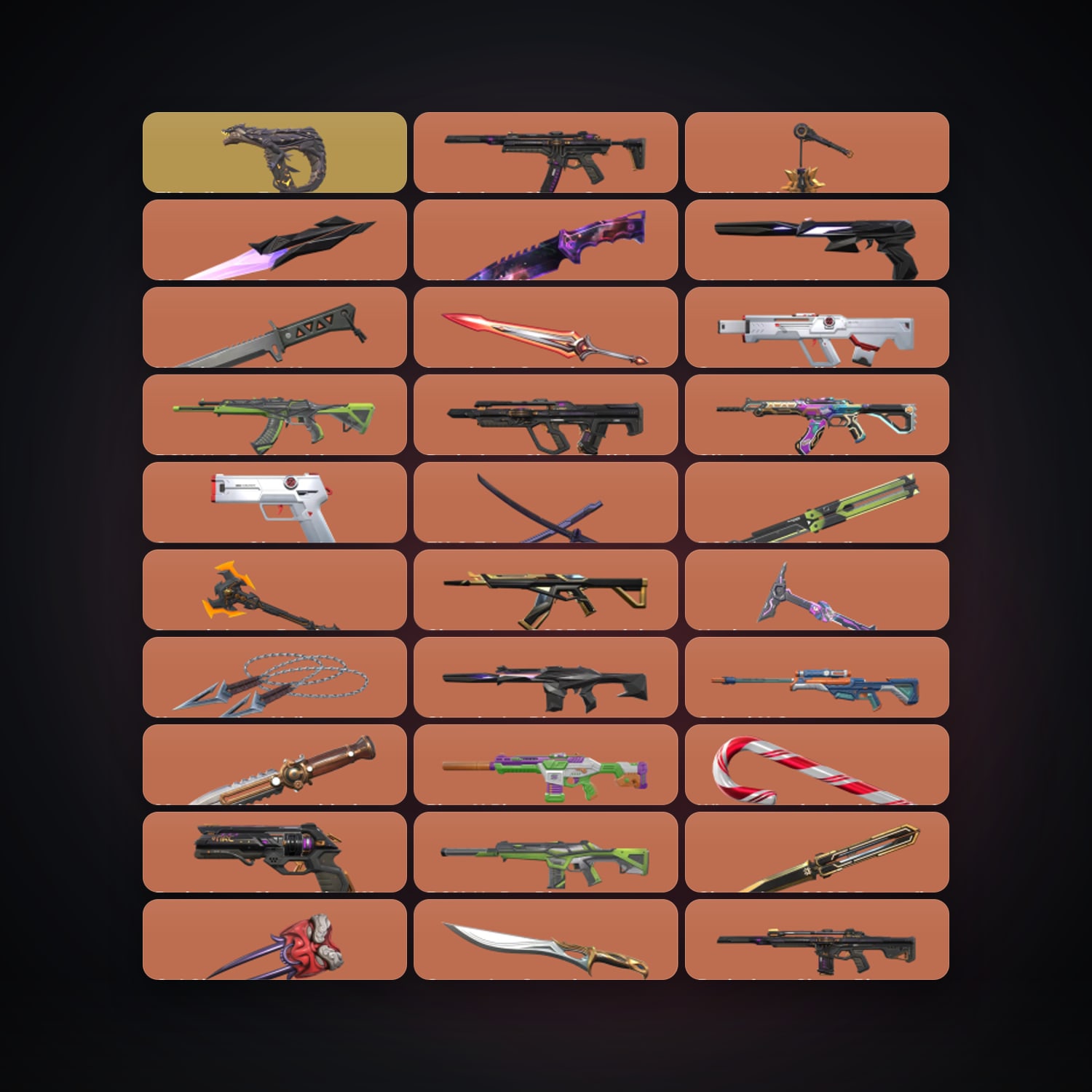 NA Silver 1 locker — 15 knives, 94 skins, lvl 29 — HabibiAccounts