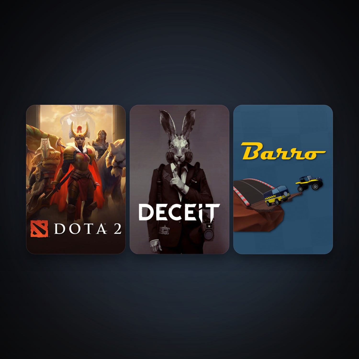 Dota 2 + Deceit, 5 games, clean — HabibiAccounts
