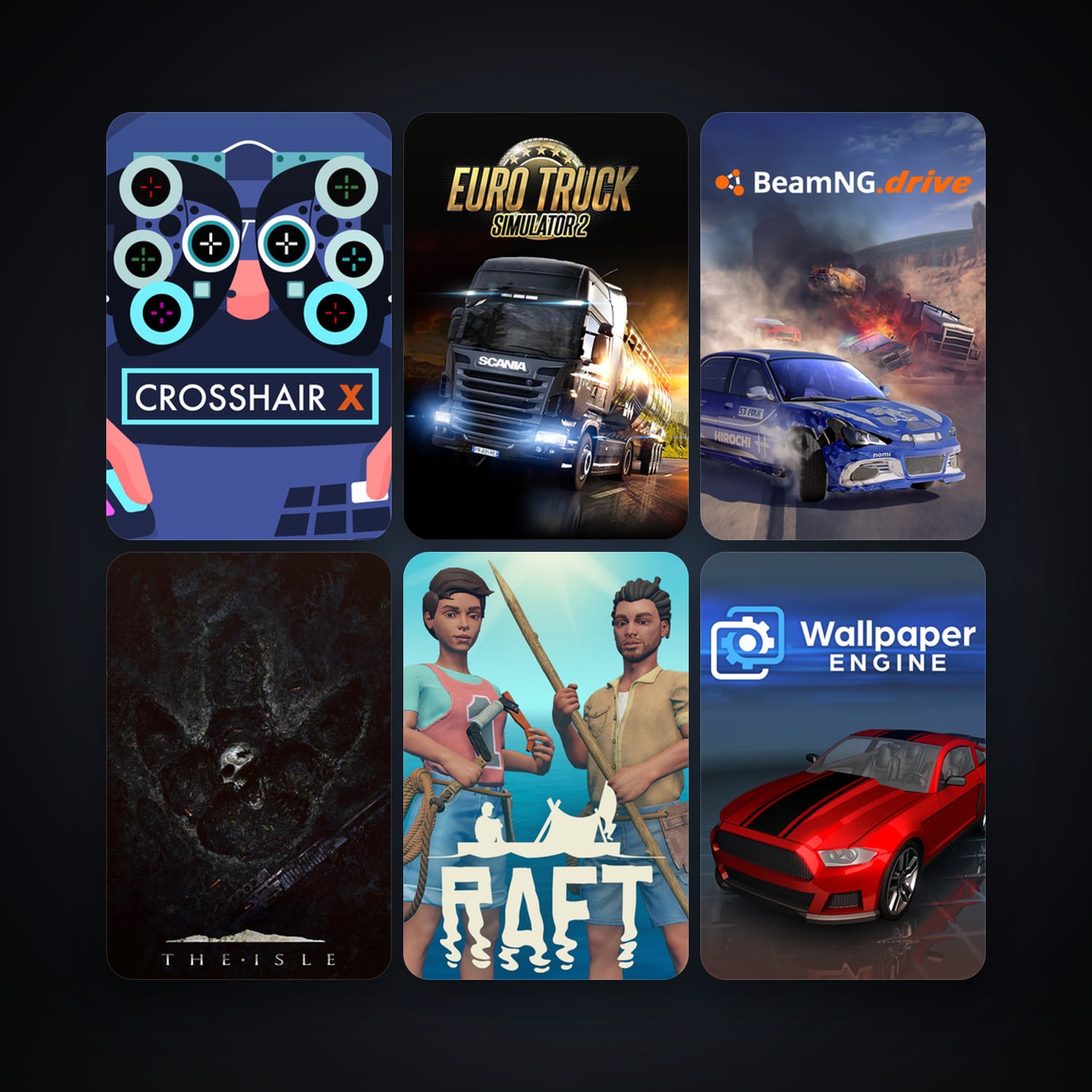 Euro Truck Simulator 2 + Assetto Corsa, 30 games, clean — HabibiAccounts