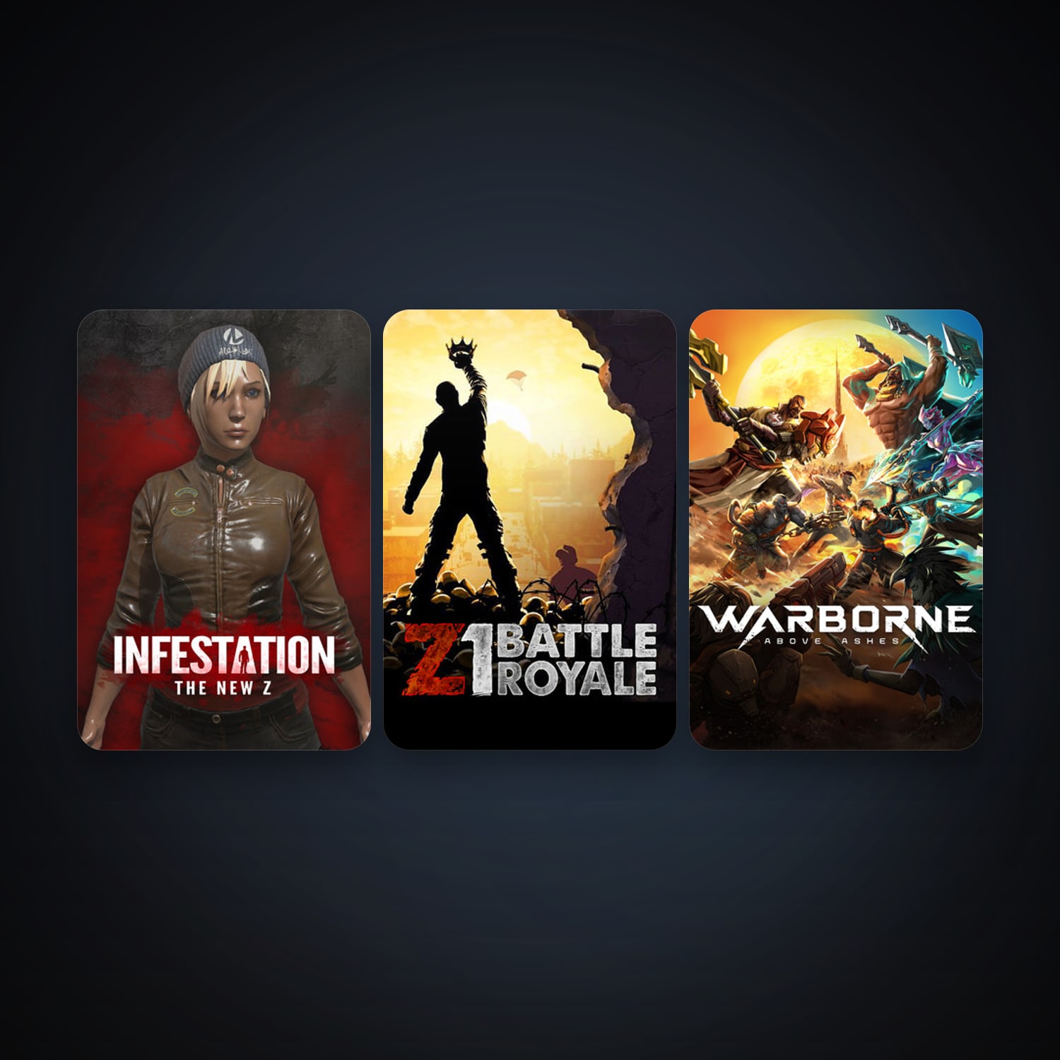 Z1 Battle Royale + Infestation: The New Z, 5 games, clean — HabibiAccounts