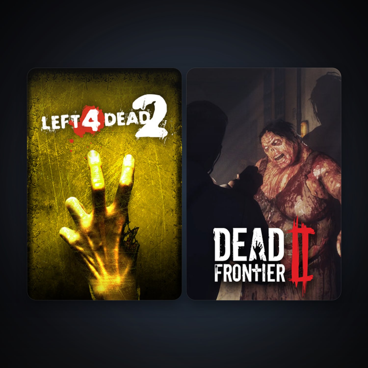 Left 4 Dead 2 + Dead Frontier 2, 4 games, clean — HabibiAccounts