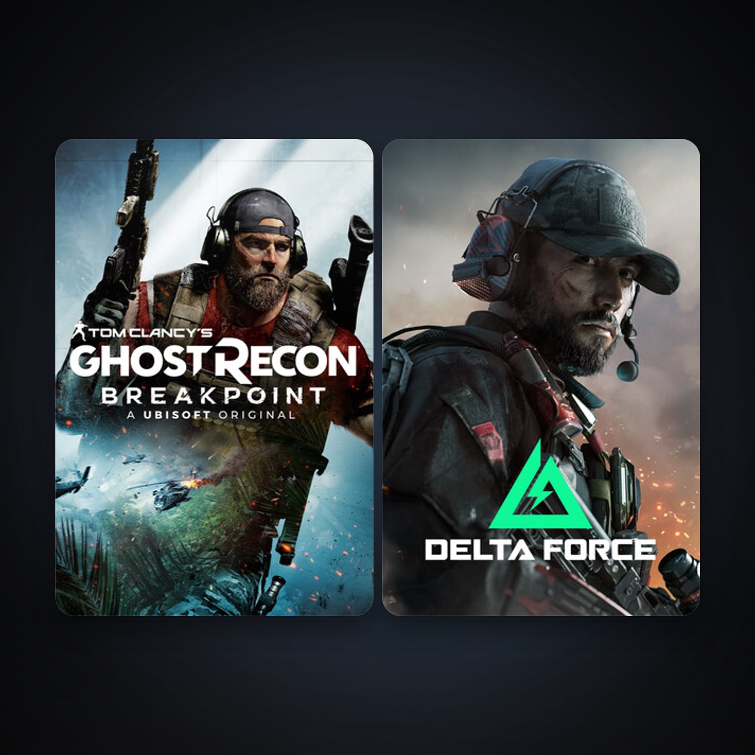 Tom Clancy's Ghost Recon Breakpoint + Delta Force: Hawk Ops, 6 games, clean — HabibiAccounts
