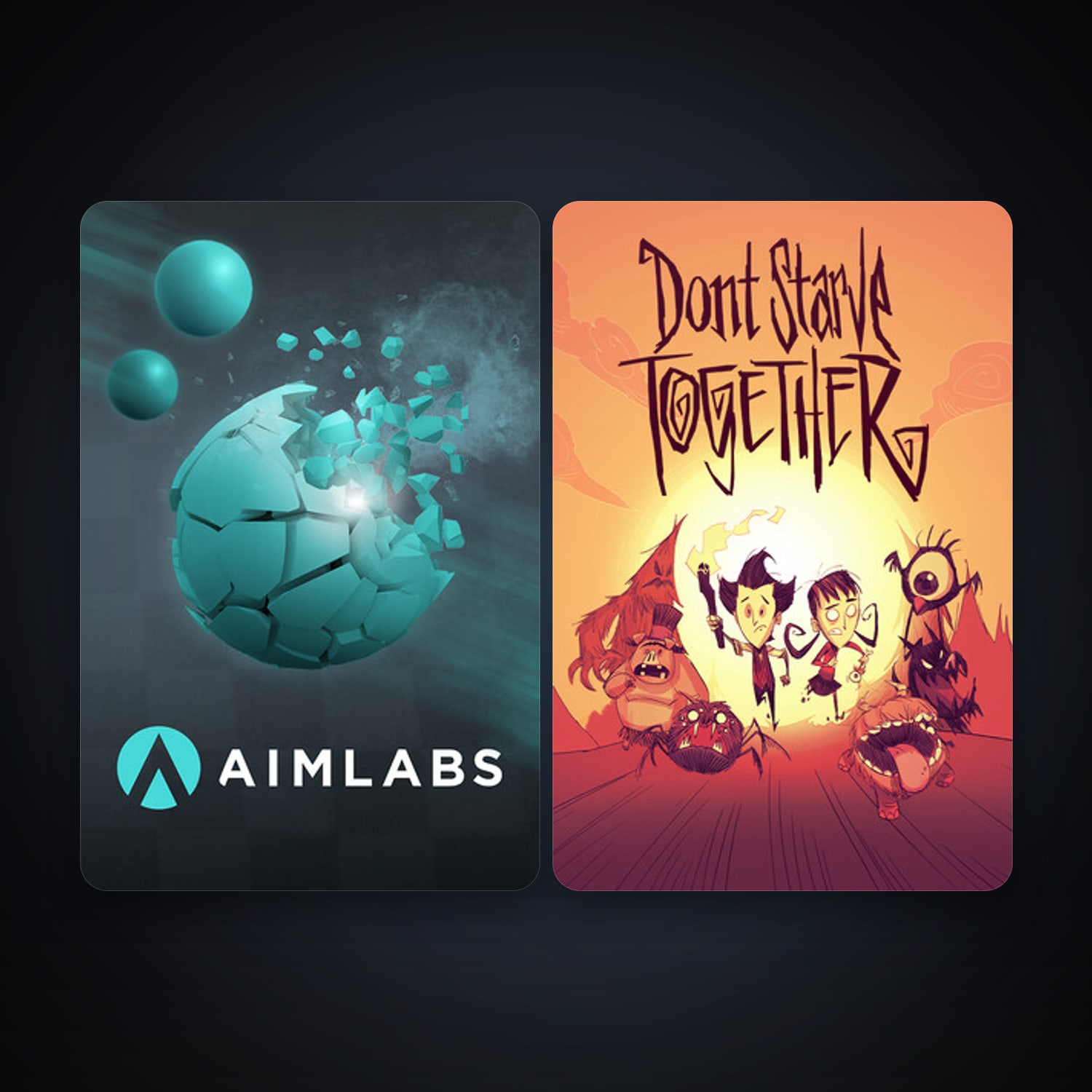 Don't Starve Together + Aimlabs, 4 games, clean — HabibiAccounts