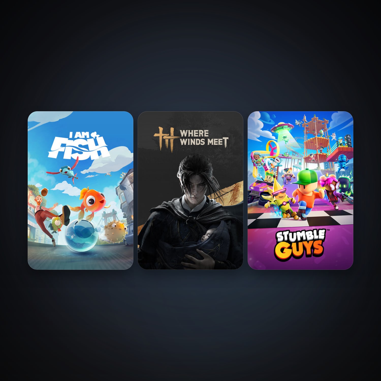 I Am Fish + Stumble Guys, 5 games, clean — HabibiAccounts