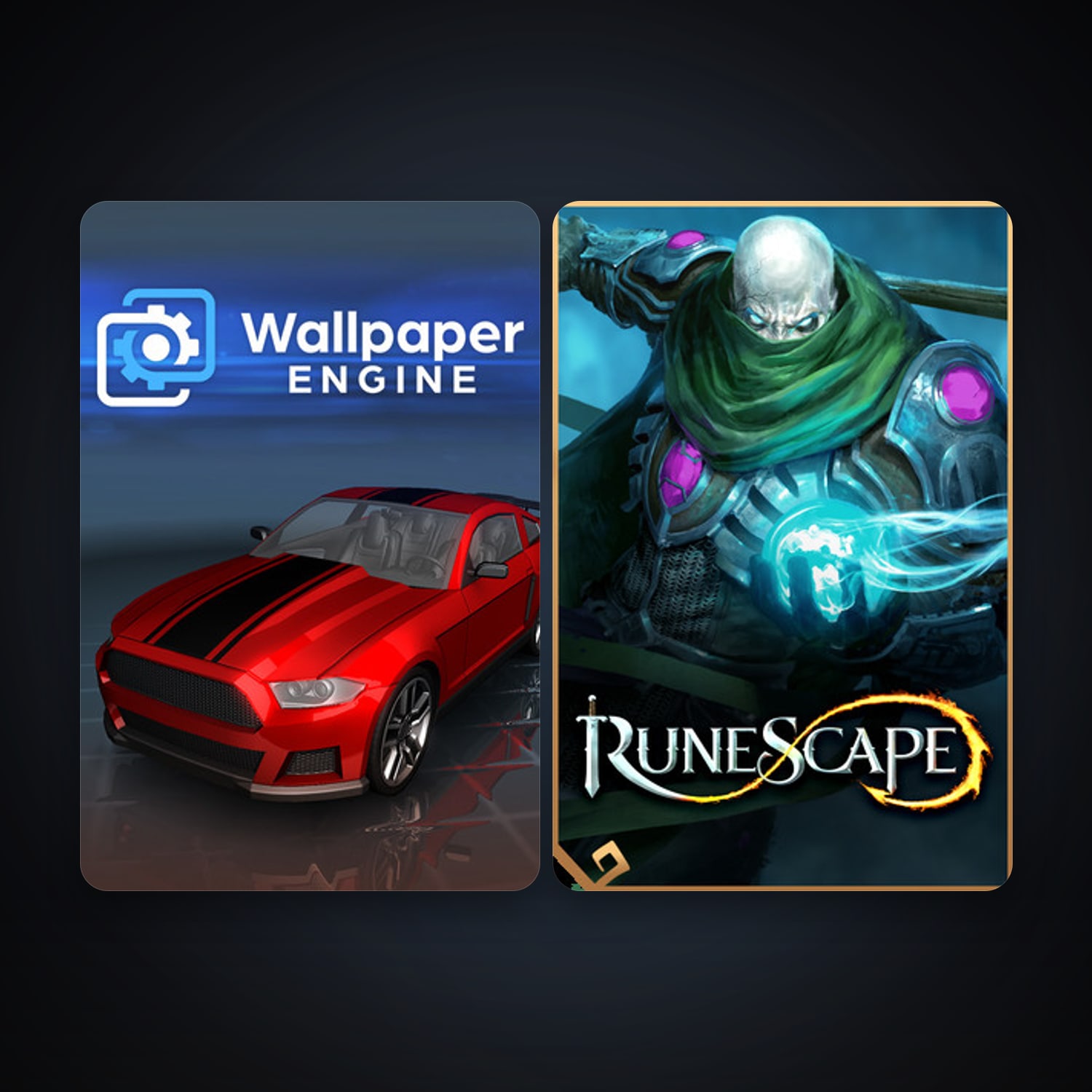 Wallpaper Engine + RuneScape, 3 games, clean — HabibiAccounts