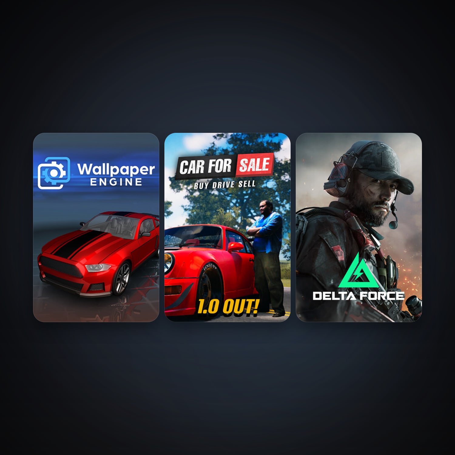 Wallpaper Engine + Car For Simulator 2023, 5 games, clean — HabibiAccounts