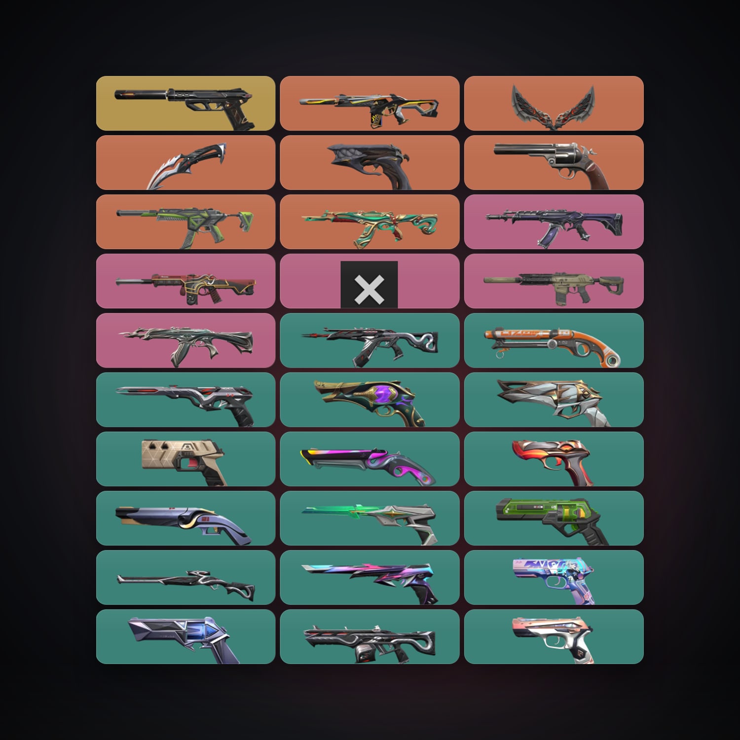 AP Gold 3 locker — 2 knives, 72 skins, lvl 448 — HabibiAccounts