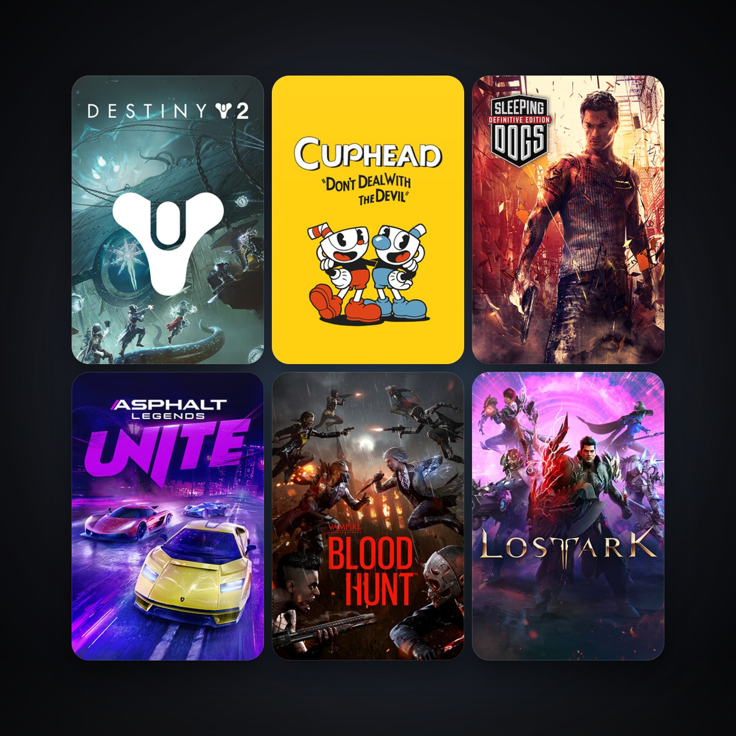 Cuphead + Sleeping Dogs: Definitive Edition, 14 games, clean — HabibiAccounts