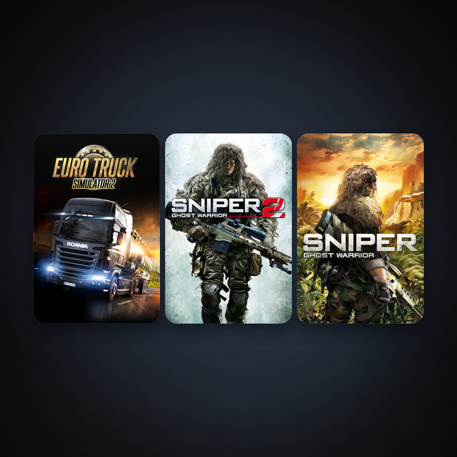 Sniper: Ghost Warrior + Sniper: Ghost Warrior 2, 4 games, clean — HabibiAccounts