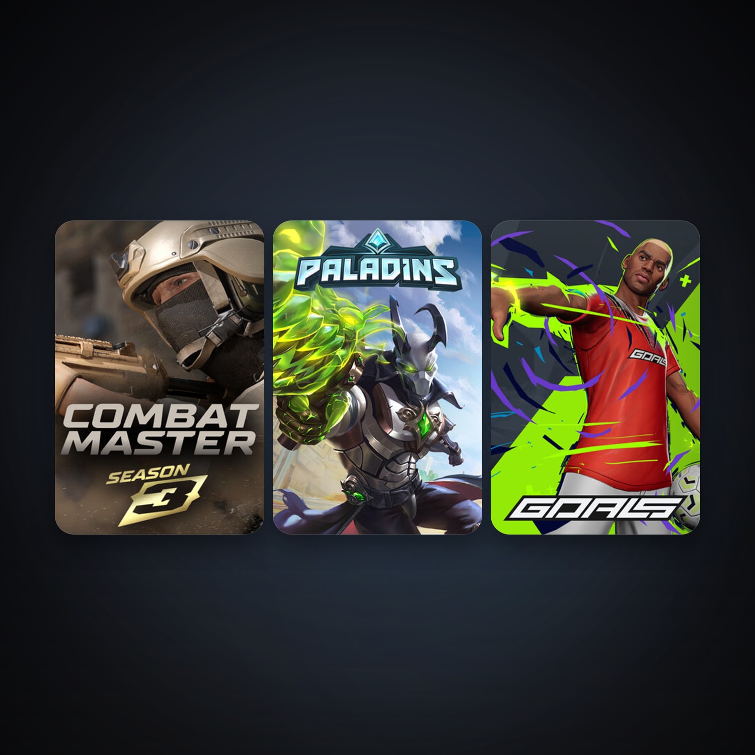 Paladins + Combat Master: Season 1, 8 games, clean — HabibiAccounts