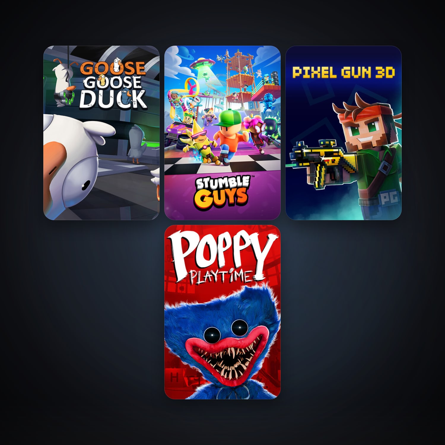 Rec Room + Goose Goose Duck, 13 games, clean — HabibiAccounts