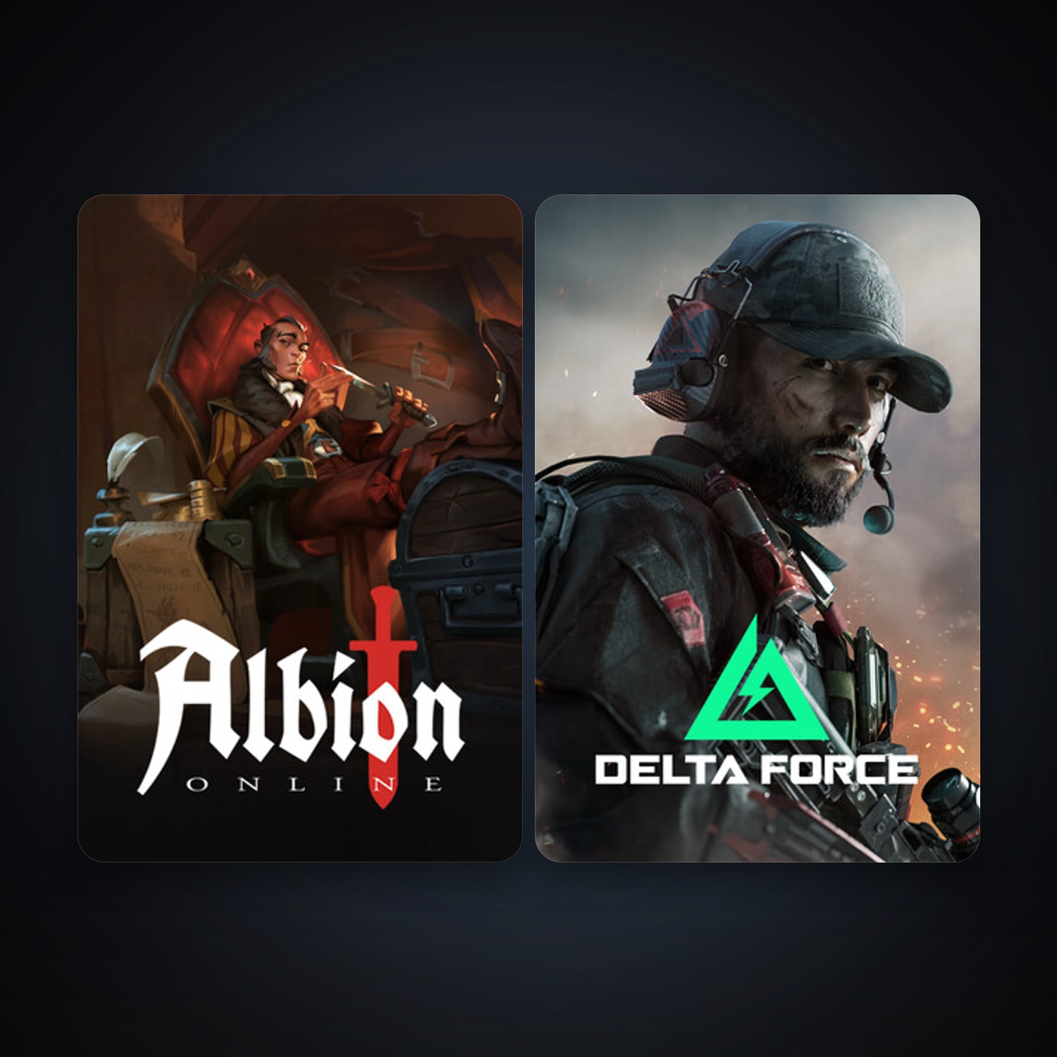 Albion Online + Delta Force: Hawk Ops, 7 games, clean — HabibiAccounts