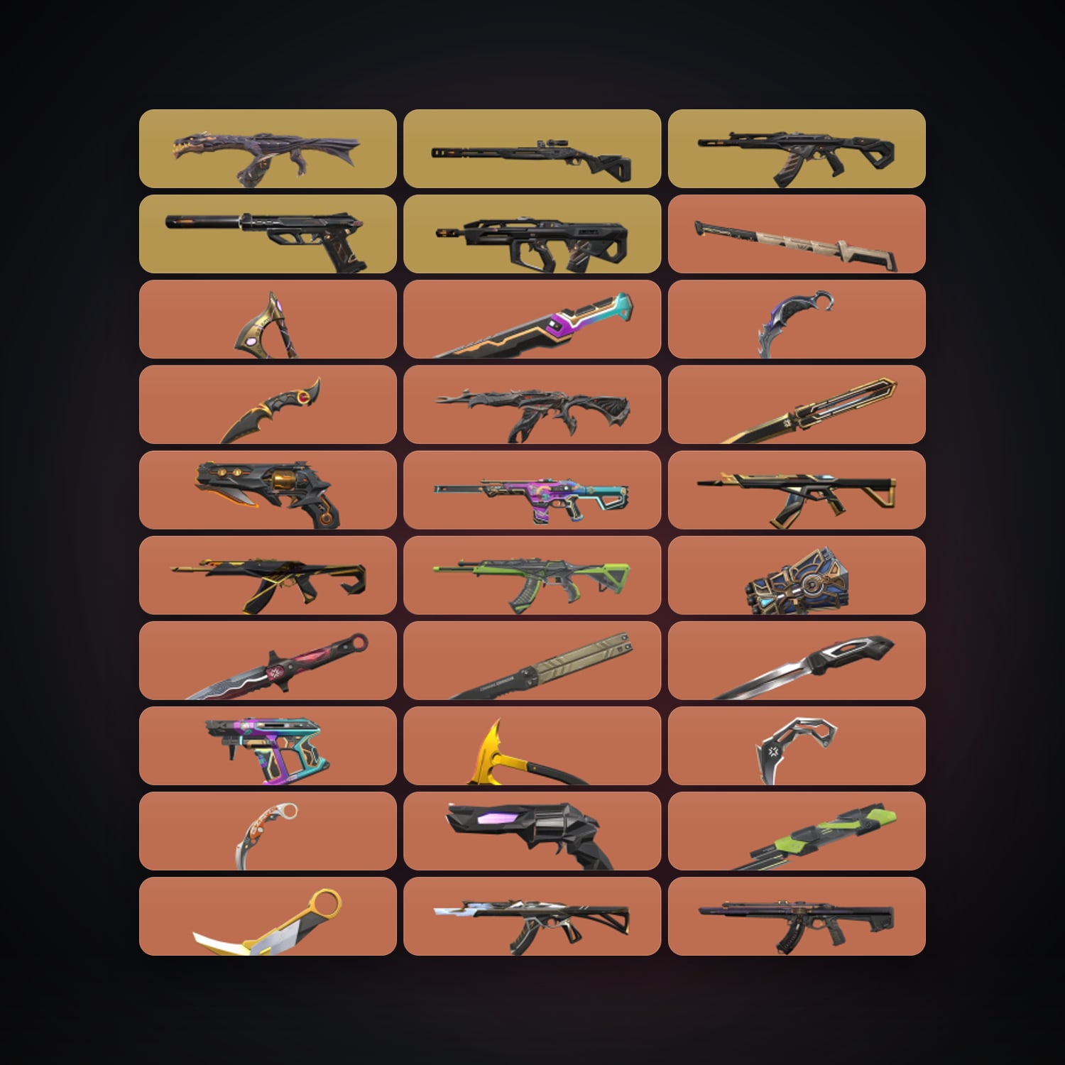 BR Plat 2 locker — 15 knives, 124 skins, lvl 283 — HabibiAccounts