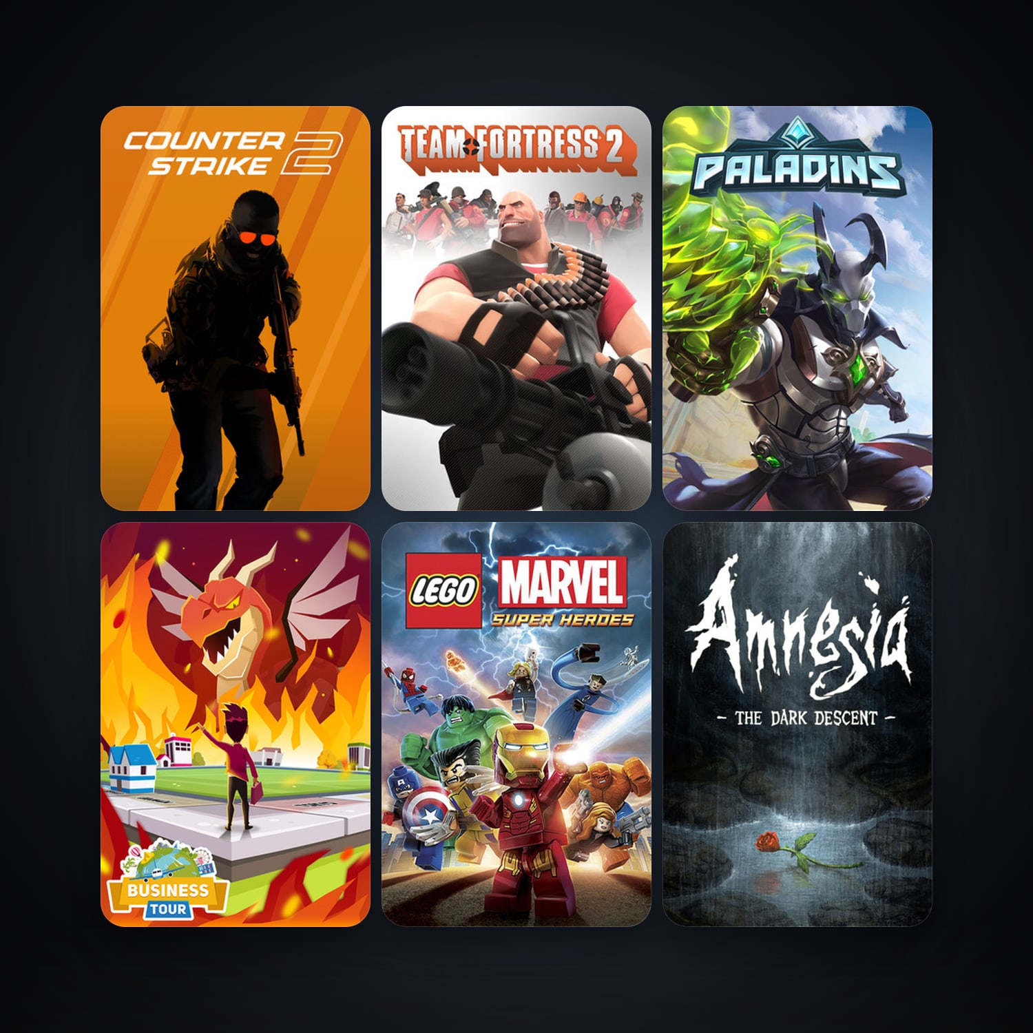 Team Fortress 2 + CS2 Prime, 8 games, clean — HabibiAccounts