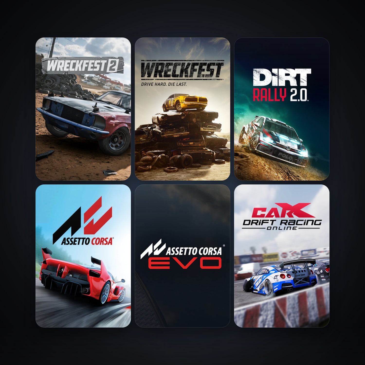 GRID 2 + Next Car Game: Wreckfest, 23 games, clean — HabibiAccounts
