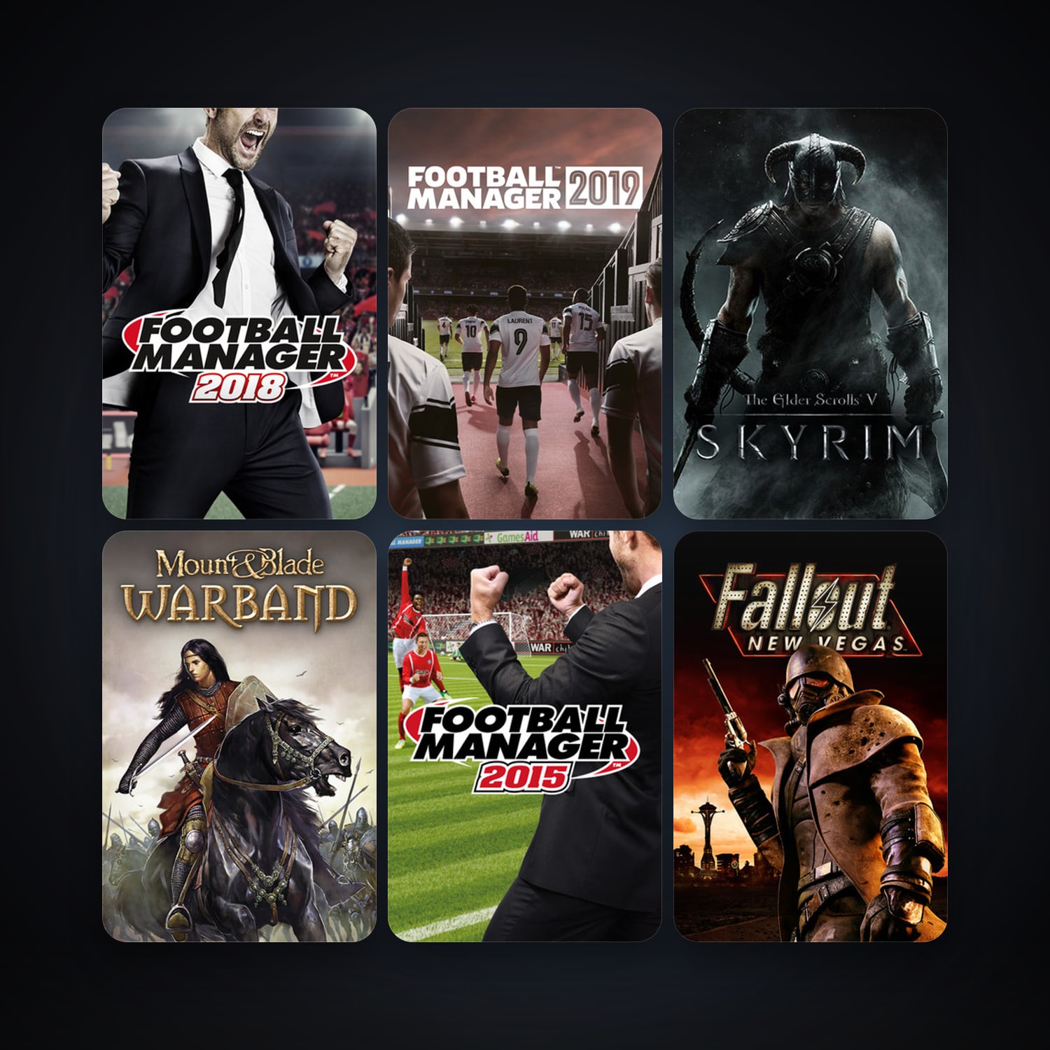 Fallout: New Vegas + Mount & Blade: Warband, 101 games, Steam 10, clean — HabibiAccounts
