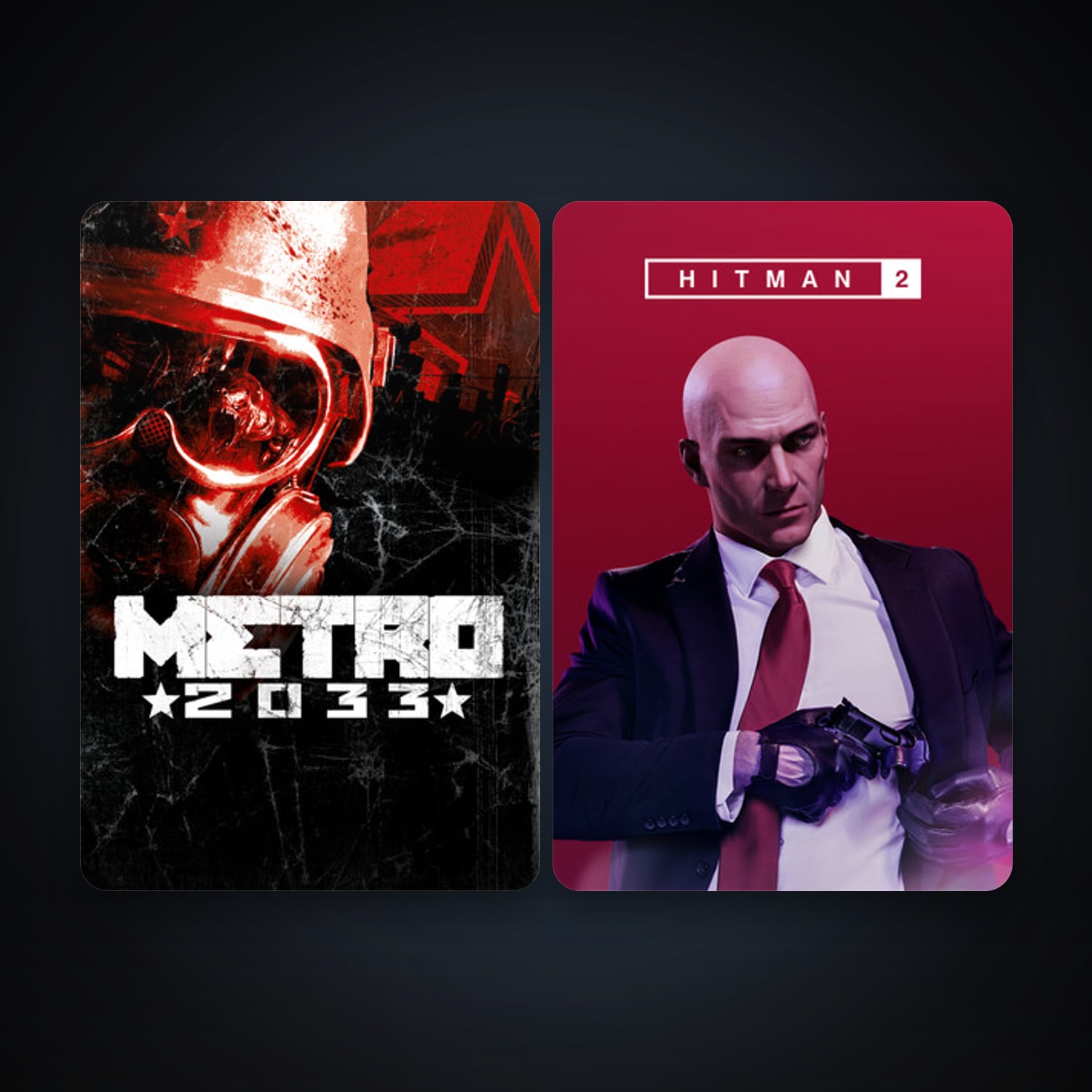 Metro 2033 + HITMAN 2, 2 games, clean — HabibiAccounts