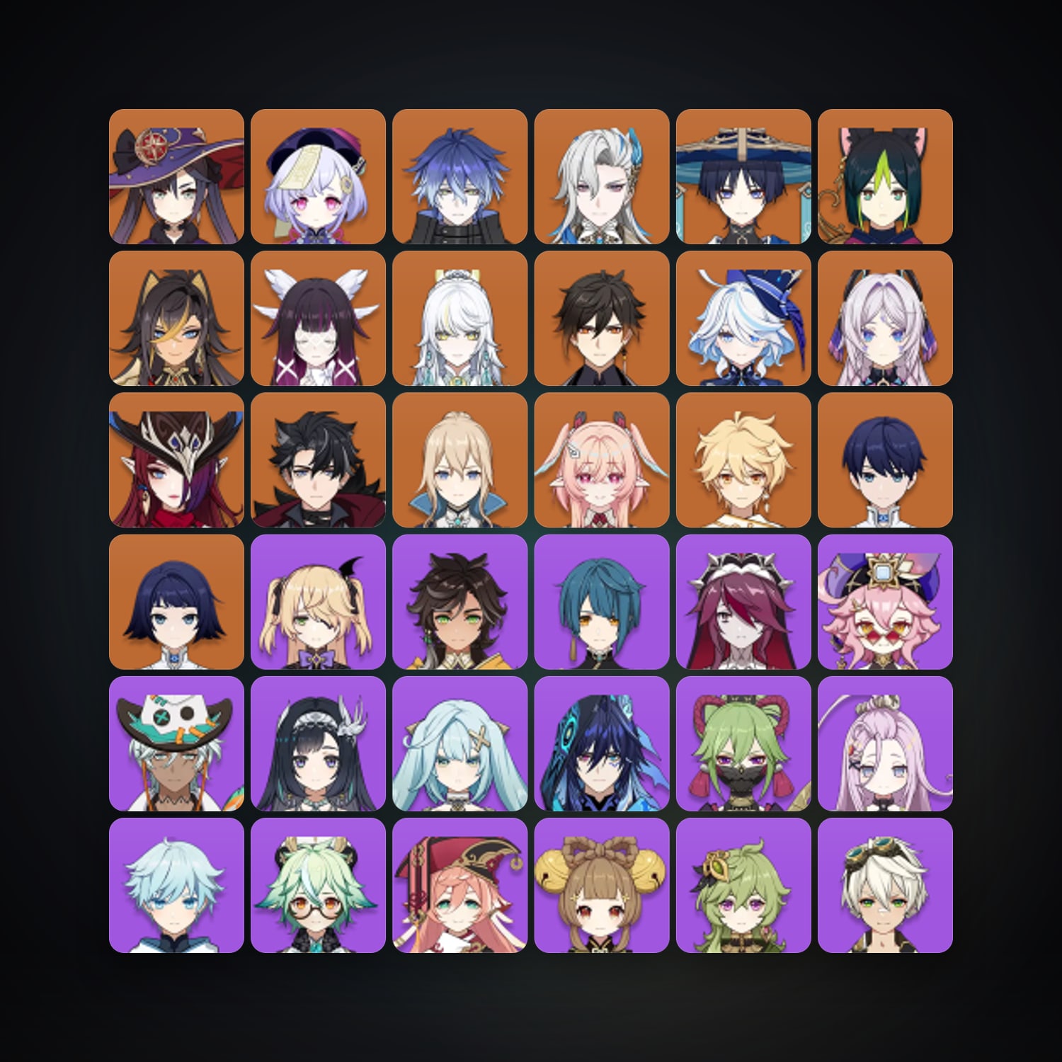 Genshin Impact | AR 59 | 63 Chars | 16× 5★ — Genshin / miHoYo Account — HabibiAccounts