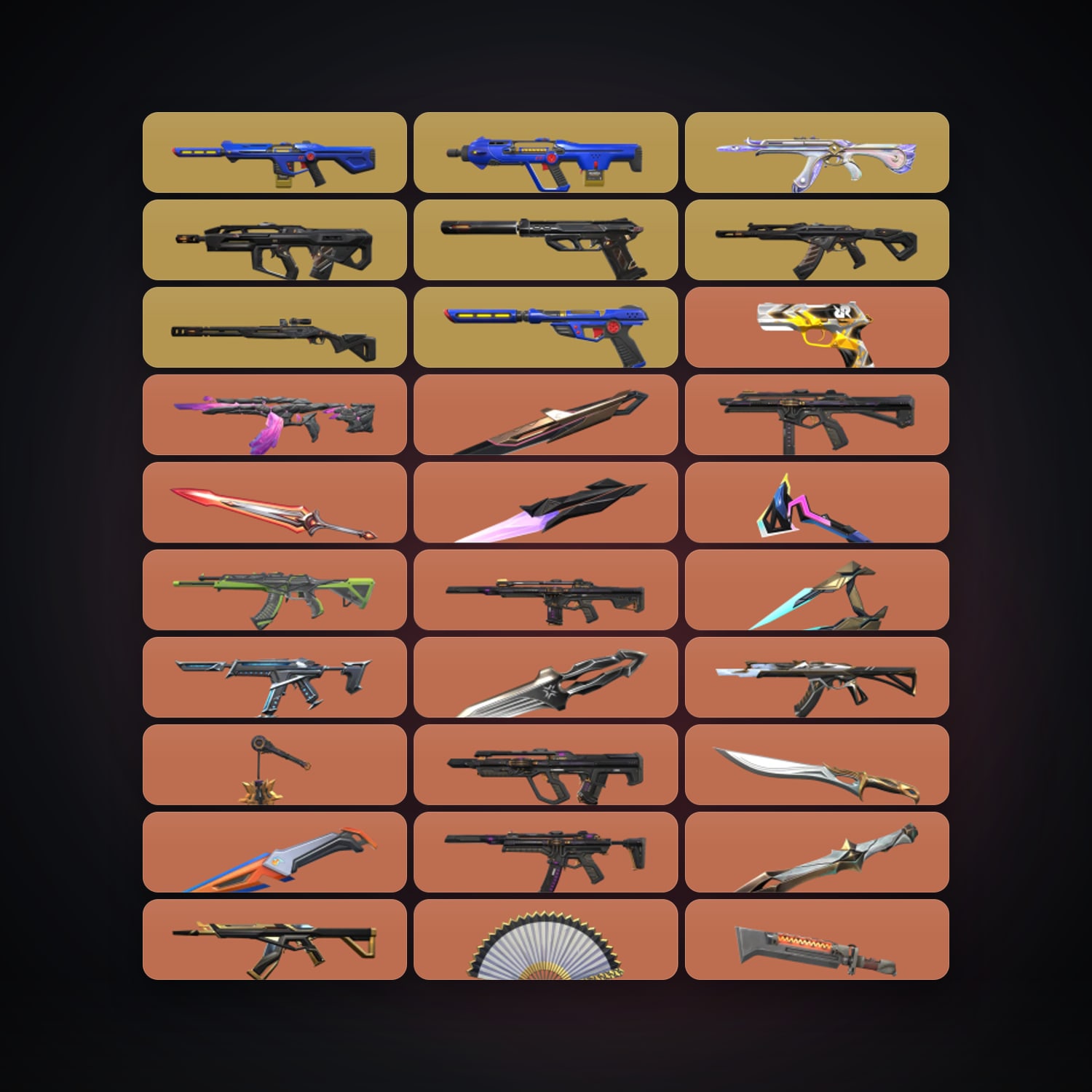 AP Diamond 1 locker — 17 knives, 131 skins, lvl 192 — HabibiAccounts