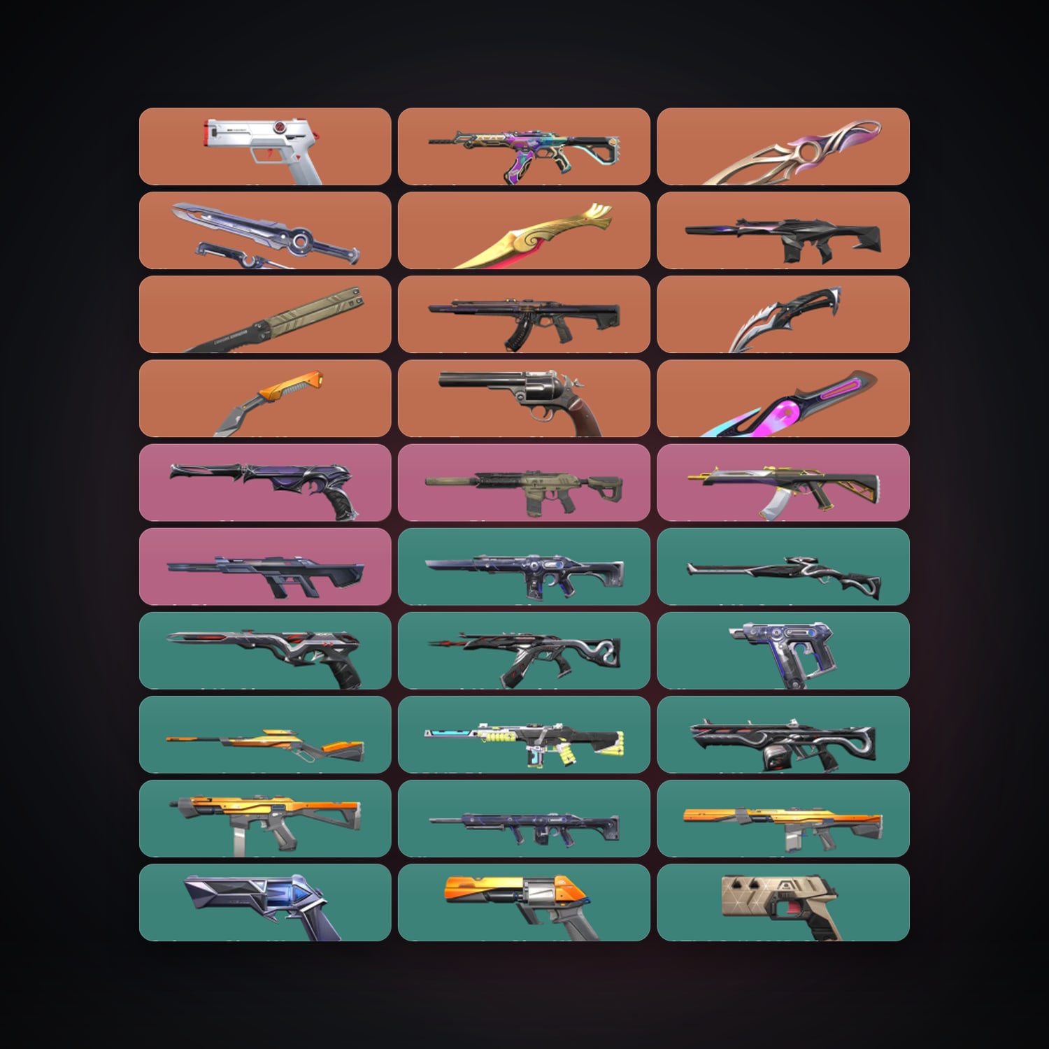 BR Silver 2 locker — 7 knives, 68 skins, lvl 181 — HabibiAccounts