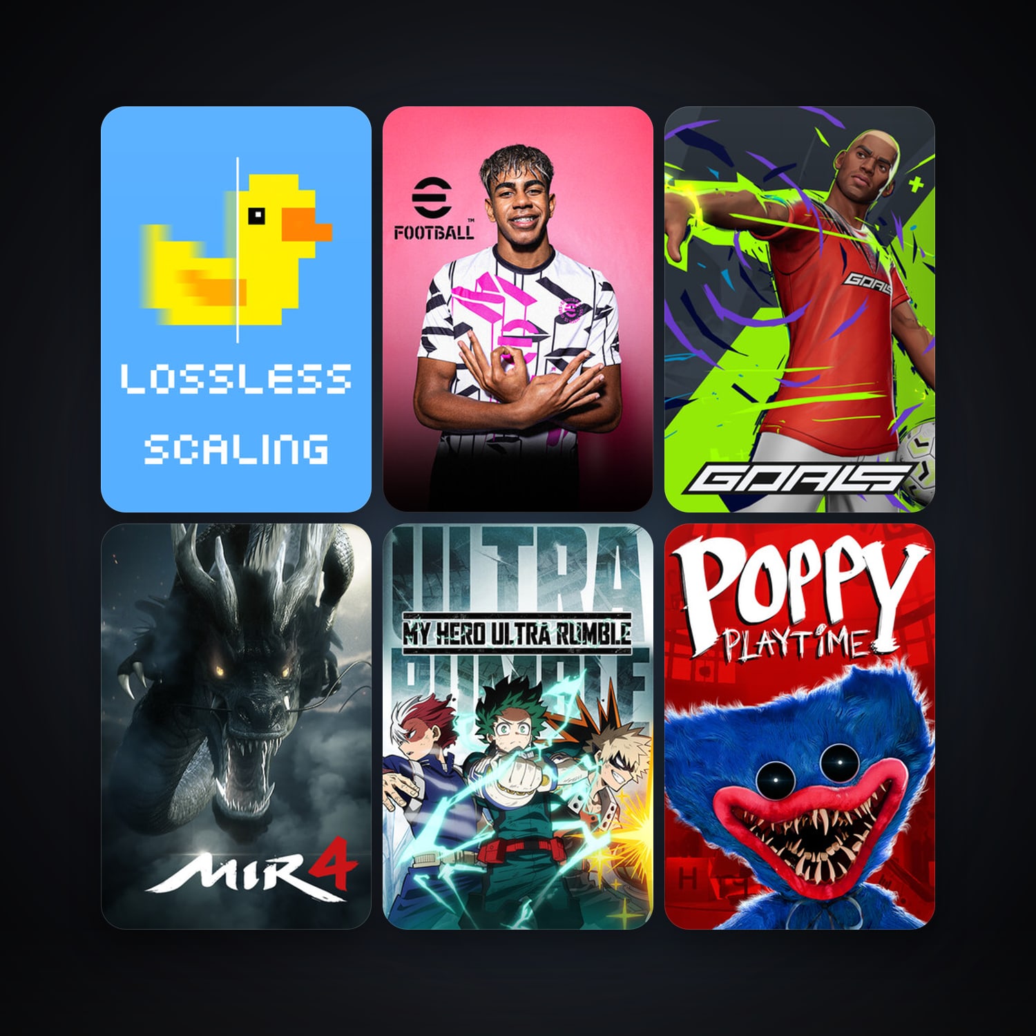 Lossless Scaling + MY HERO ULTRA RUMBLE, 13 games, clean — HabibiAccounts