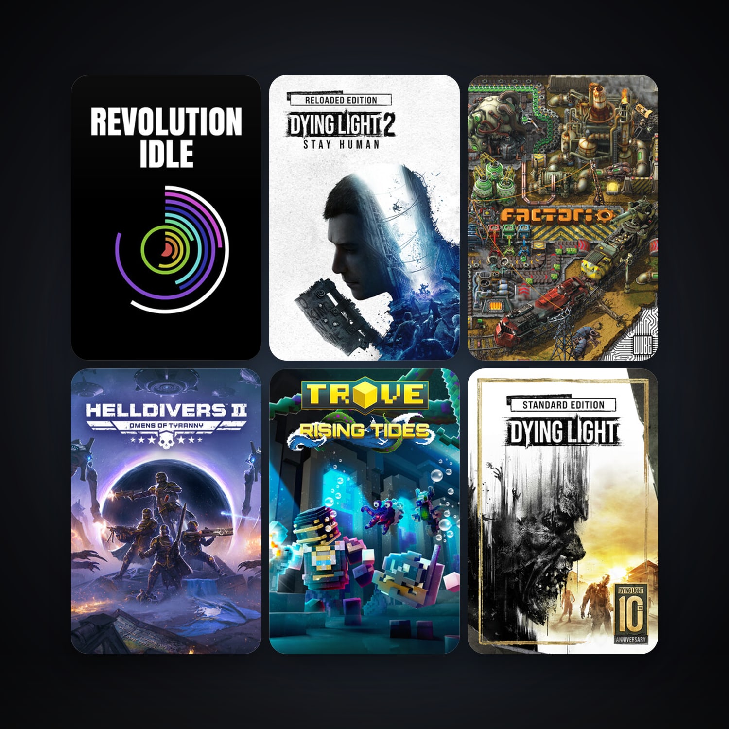 Dying Light + Trove, 72 games, clean — HabibiAccounts