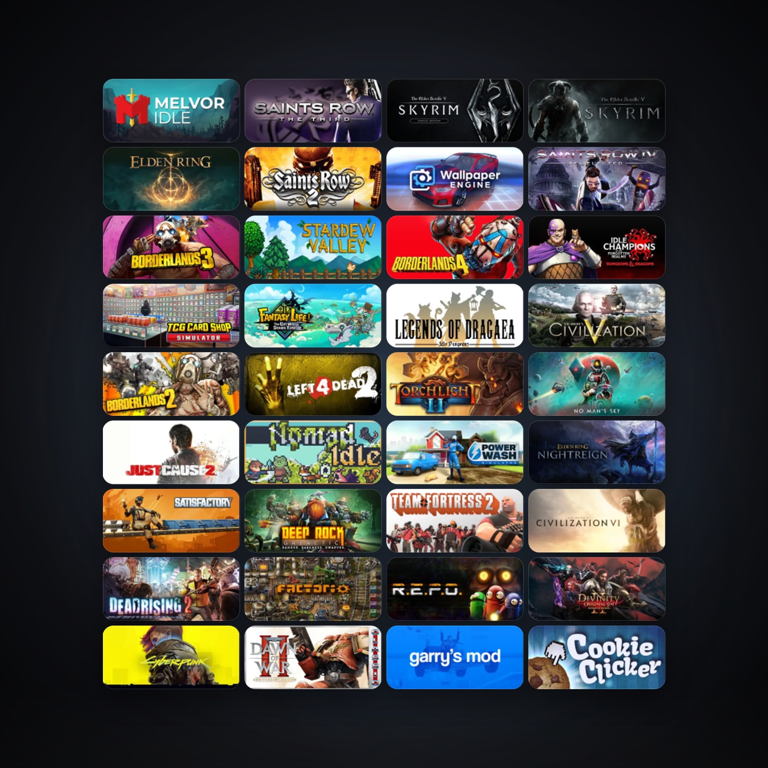 Saints Row 2 + FINAL FANTASY XIV Online, 623 games, Steam 18, clean — HabibiAccounts