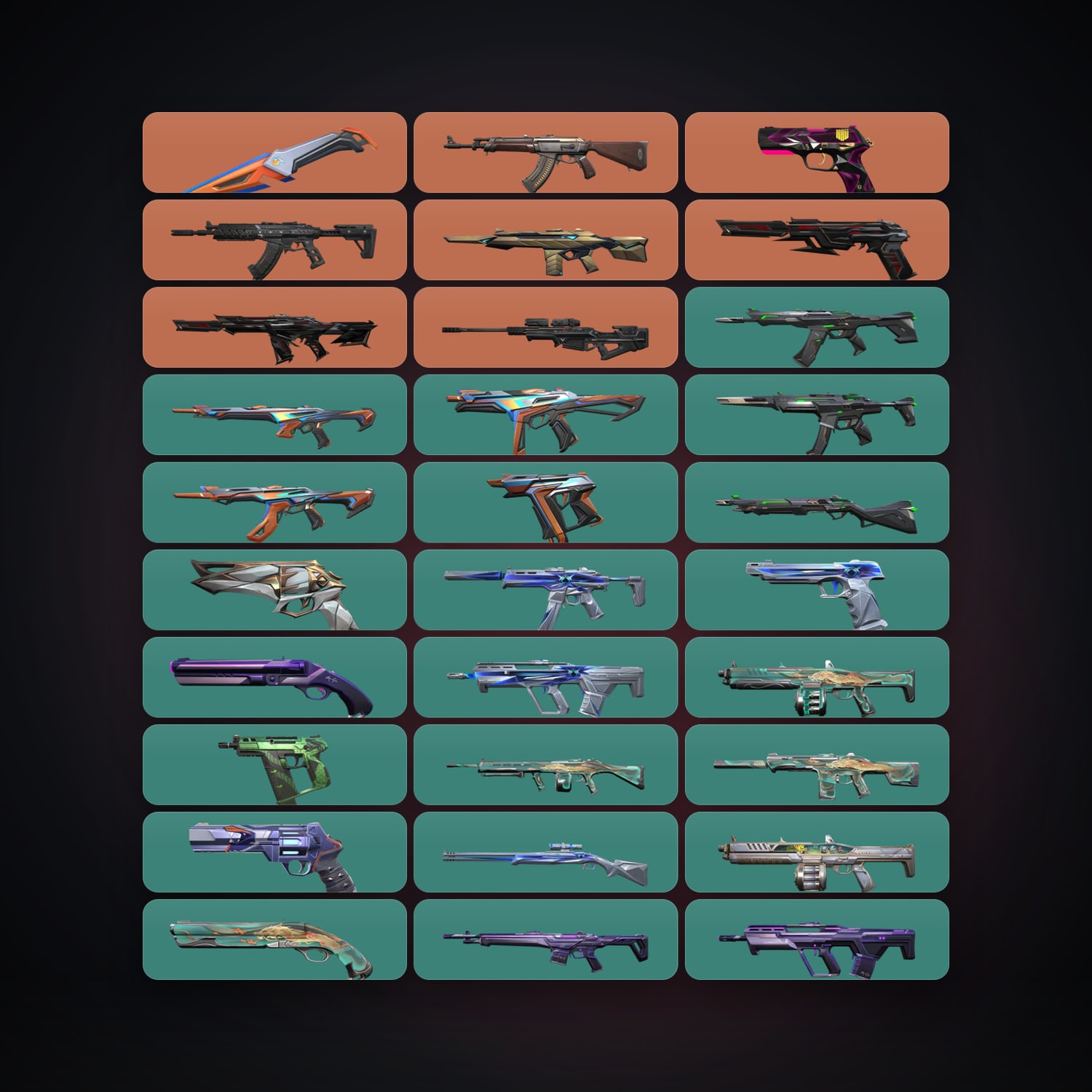 LA Gold 1 locker — 1 knives, 30 skins, lvl 104 — HabibiAccounts