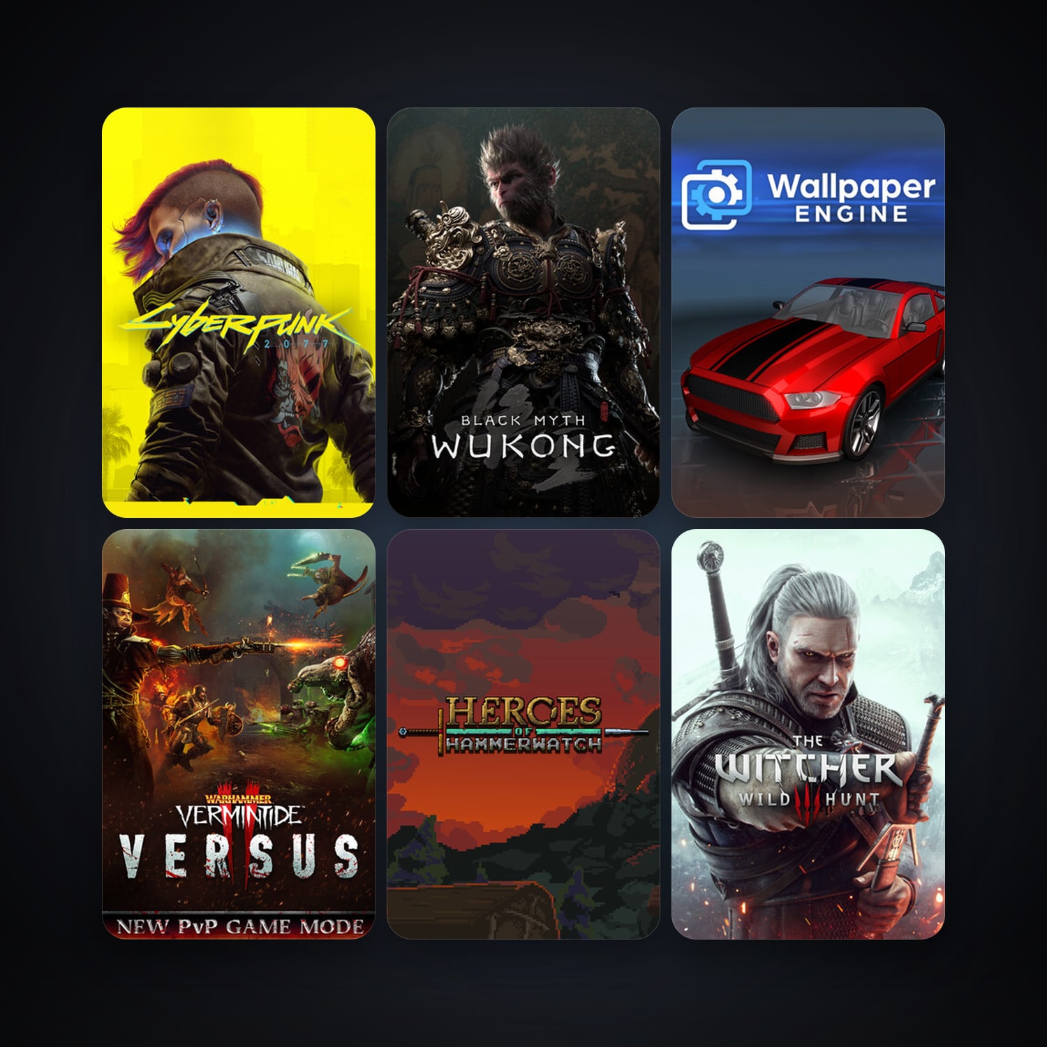 The Witcher 3: Wild Hunt + Wallpaper Engine, 26 games, clean — HabibiAccounts