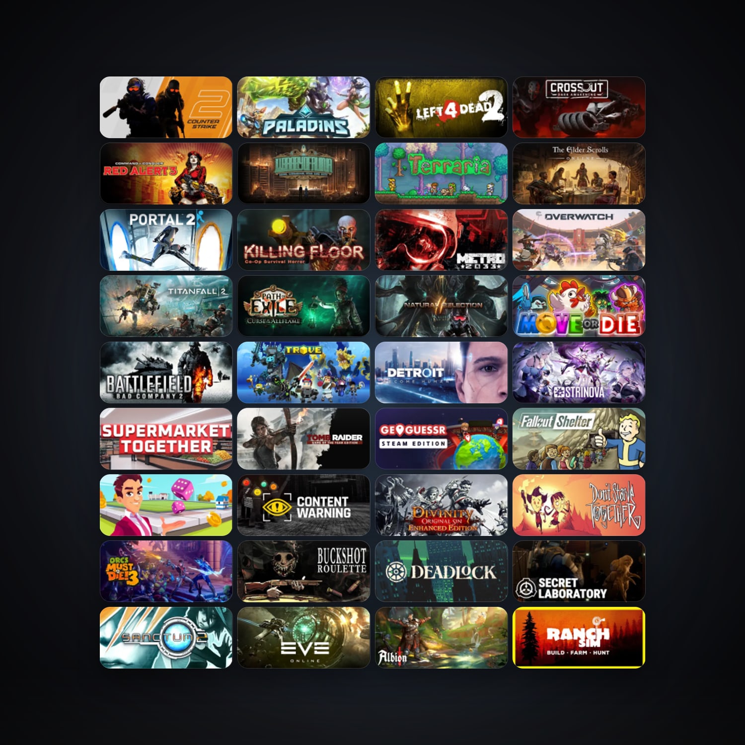 Steam 134 games, Steam 13, clean — HabibiAccounts