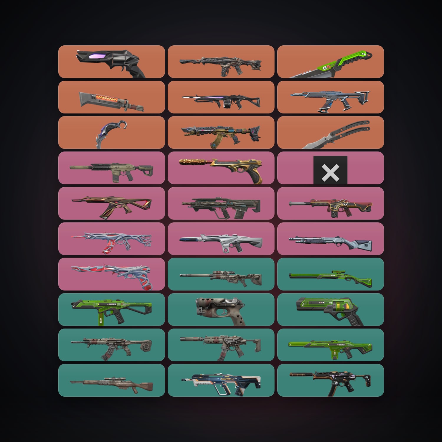 AP Silver 2 locker — 4 knives, 44 skins, lvl 43 — HabibiAccounts