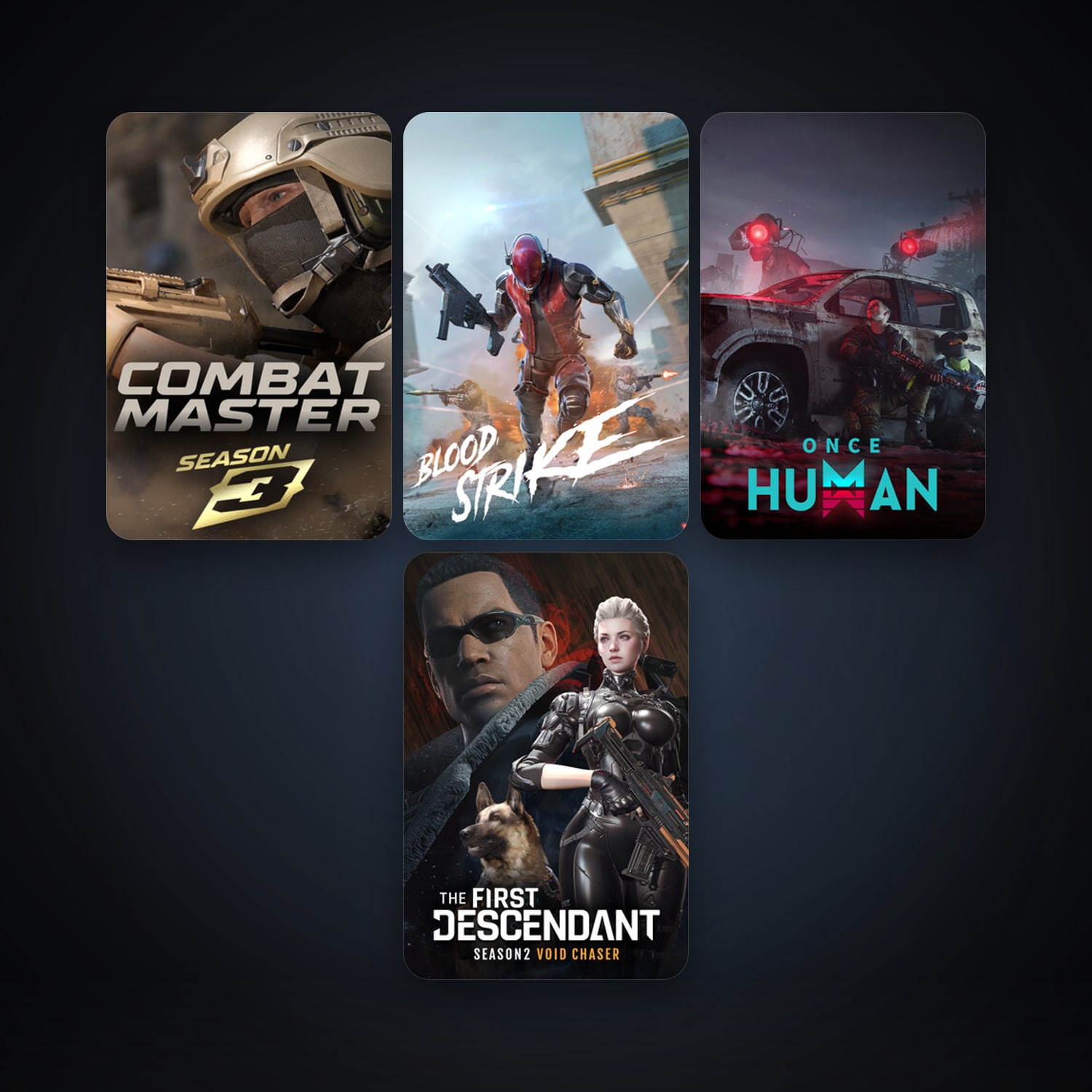 The First Descendant + Once Human, 7 games, clean — HabibiAccounts